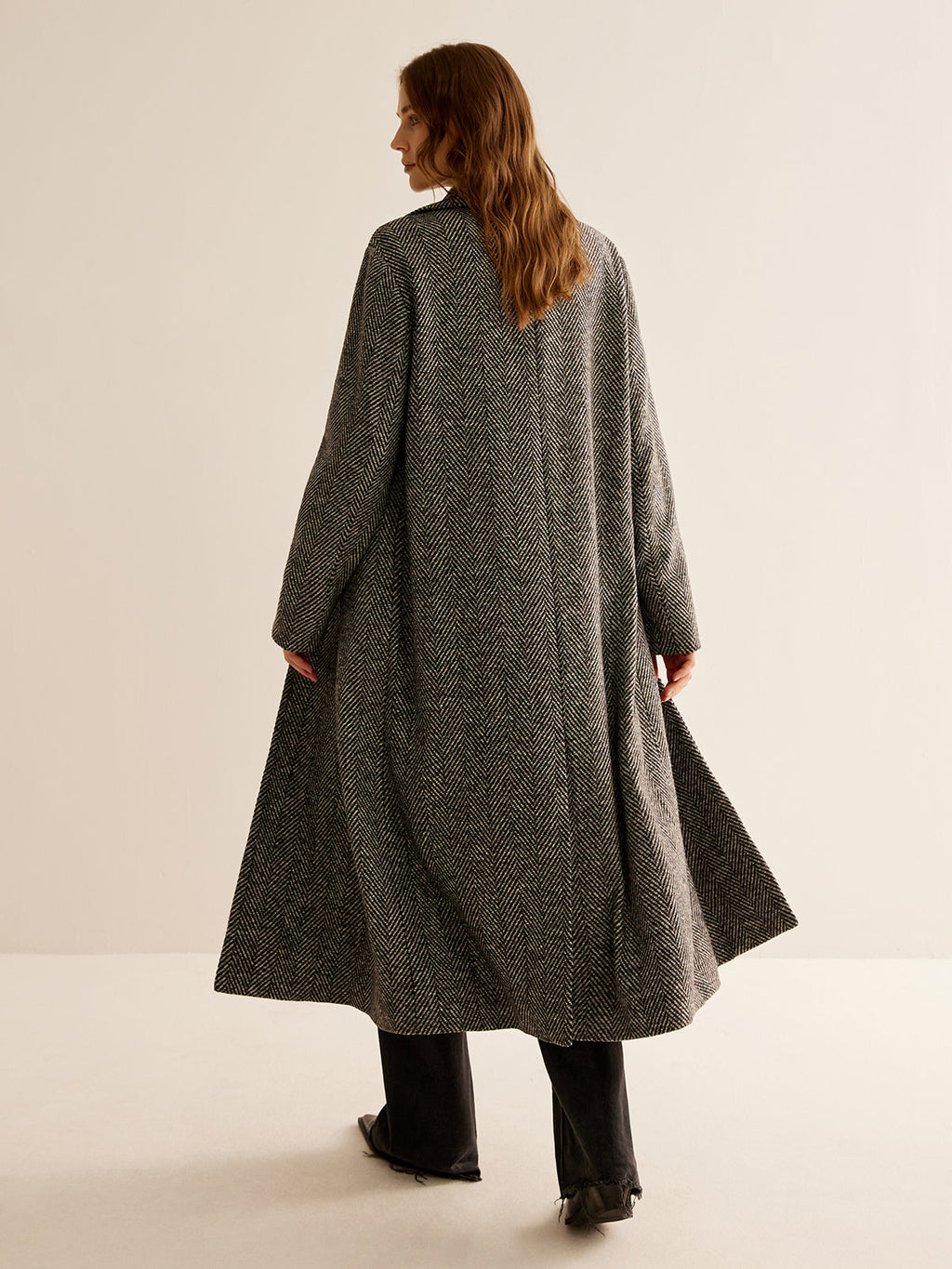 Daisy Elegance Long Trench Coat