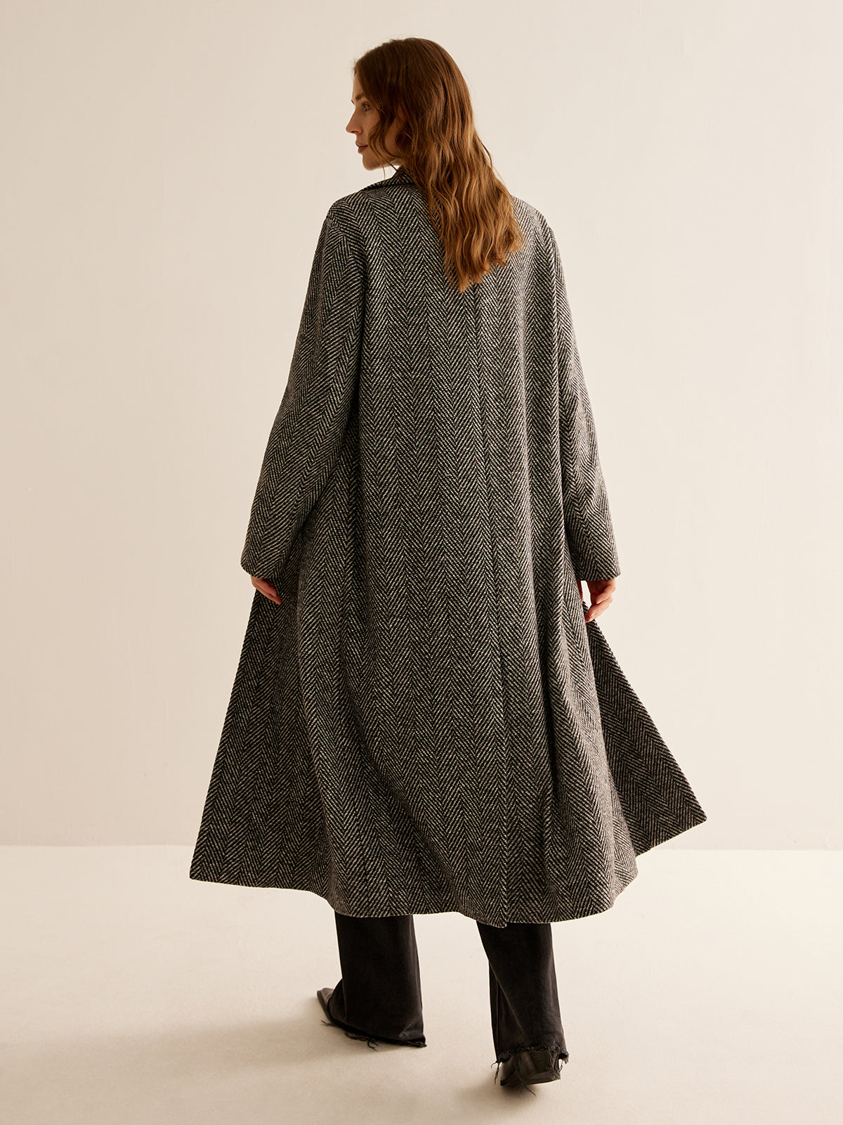 Daisy Elegance Long Trench Coat