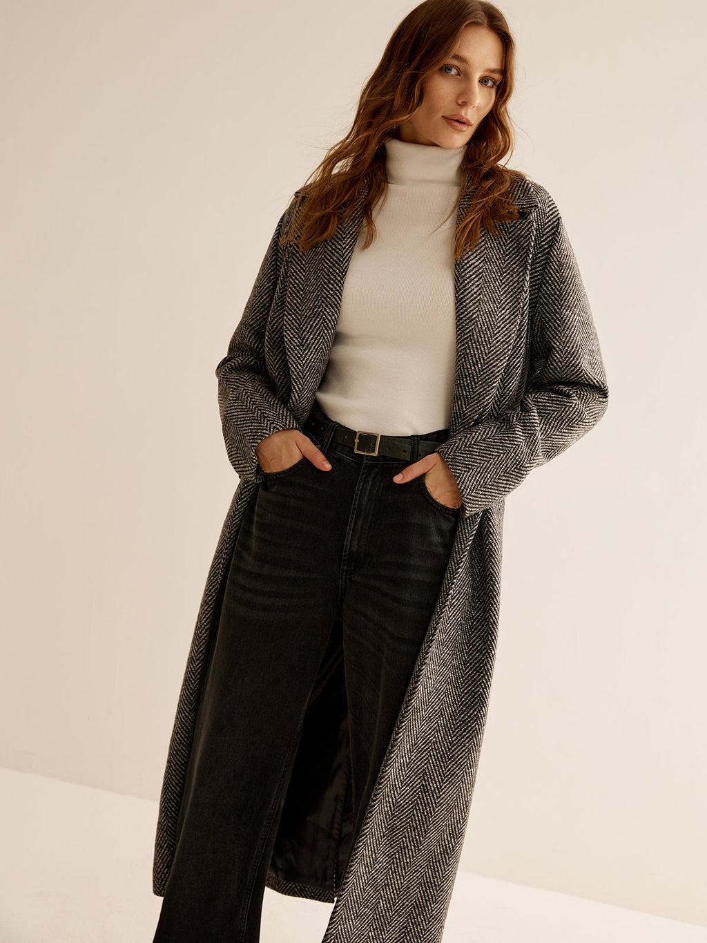 Daisy Elegance Long Trench Coat