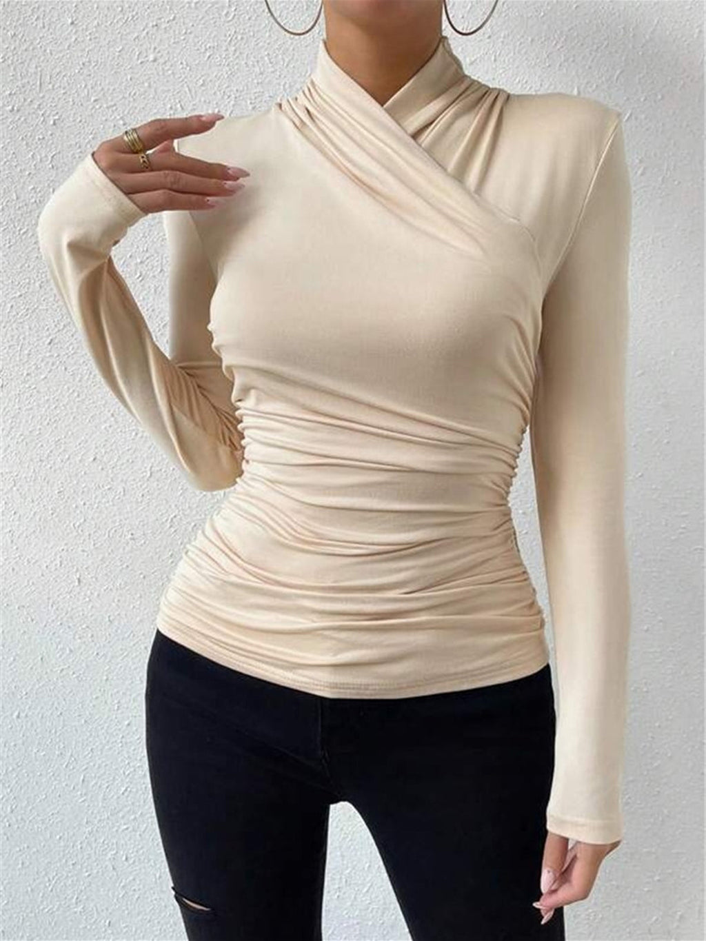 Cinch Me Pleated T-Shirt