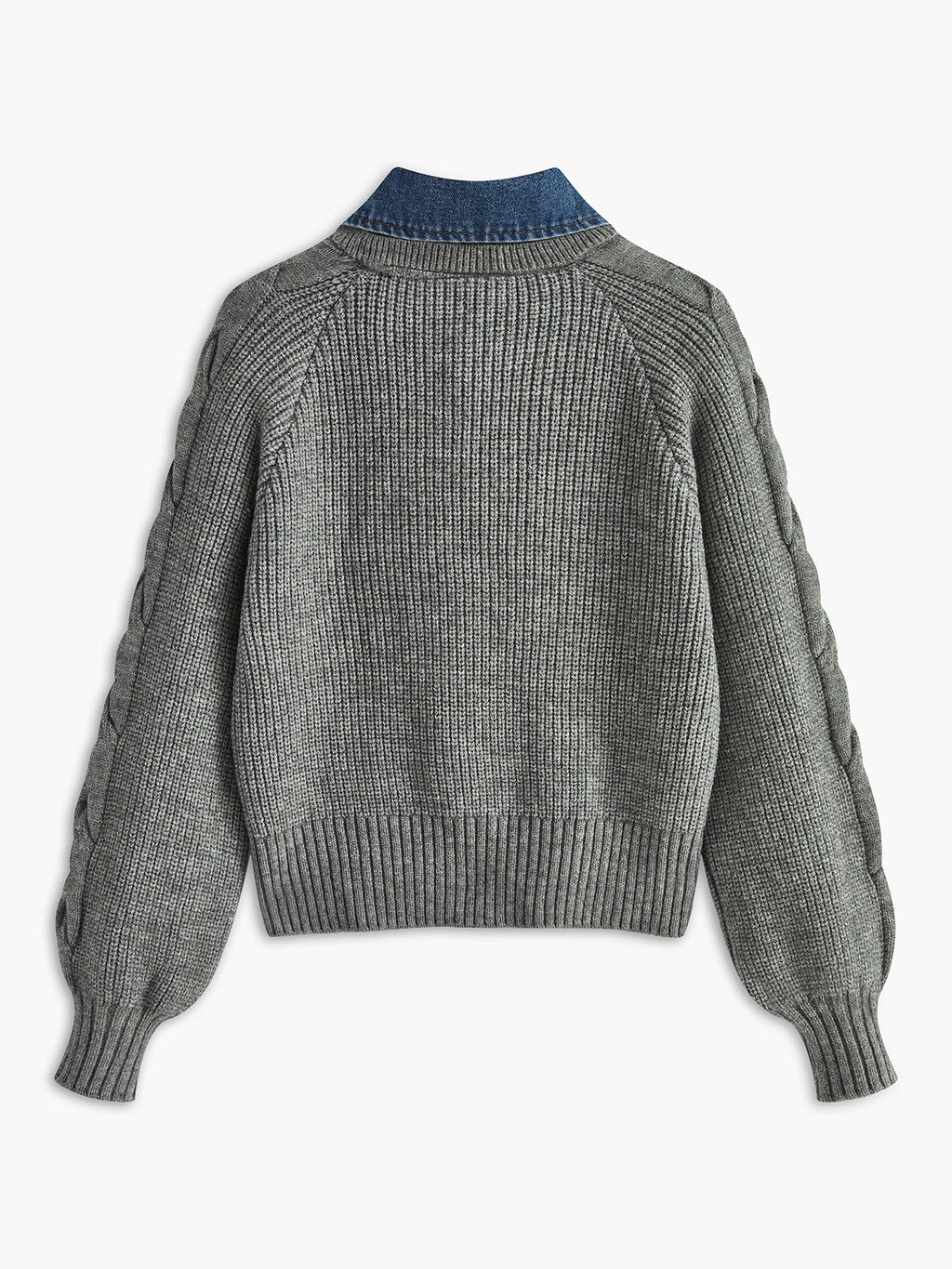 Denim Soul Ribbed Sweater