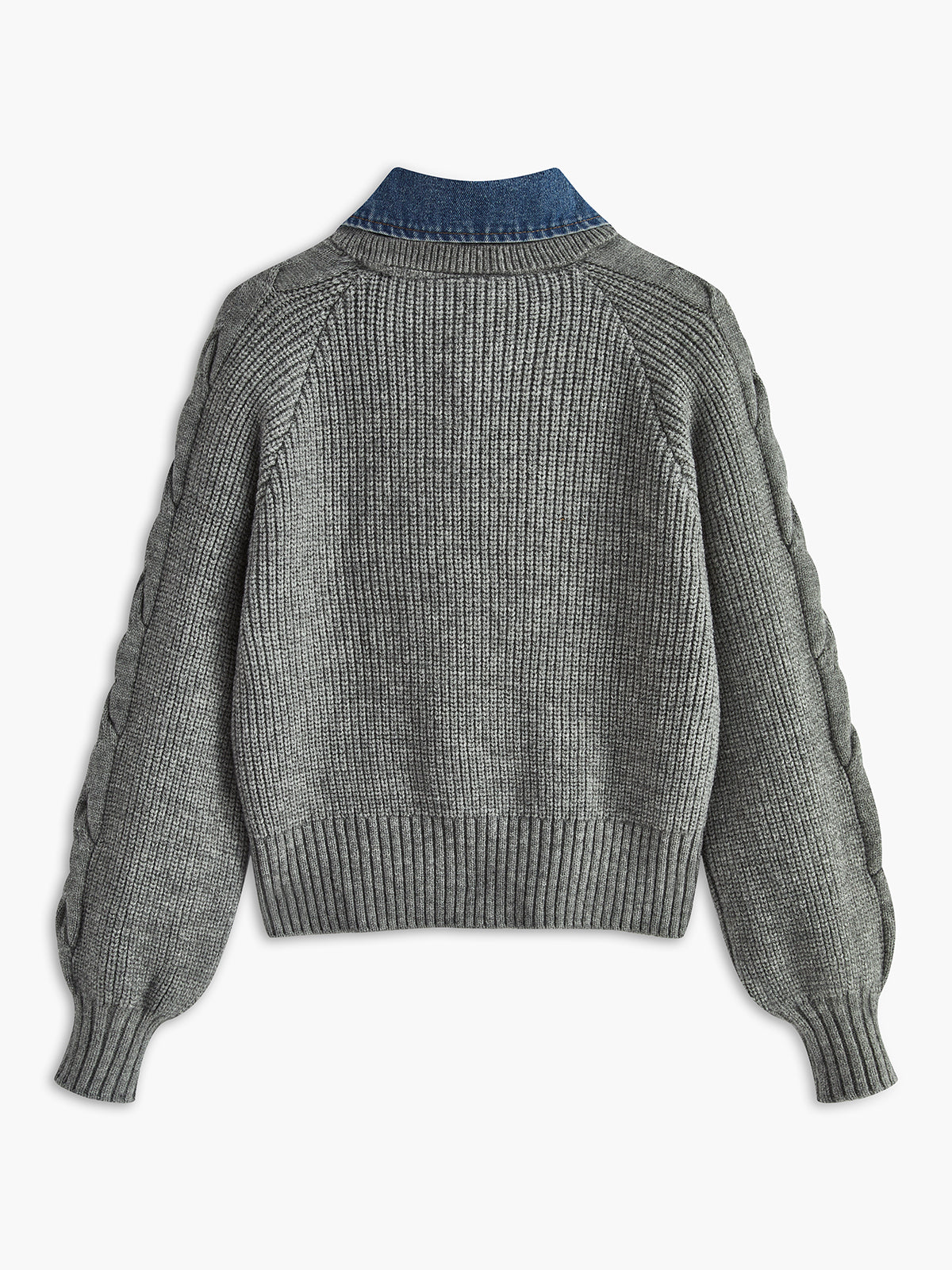 Denim Soul Ribbed Sweater