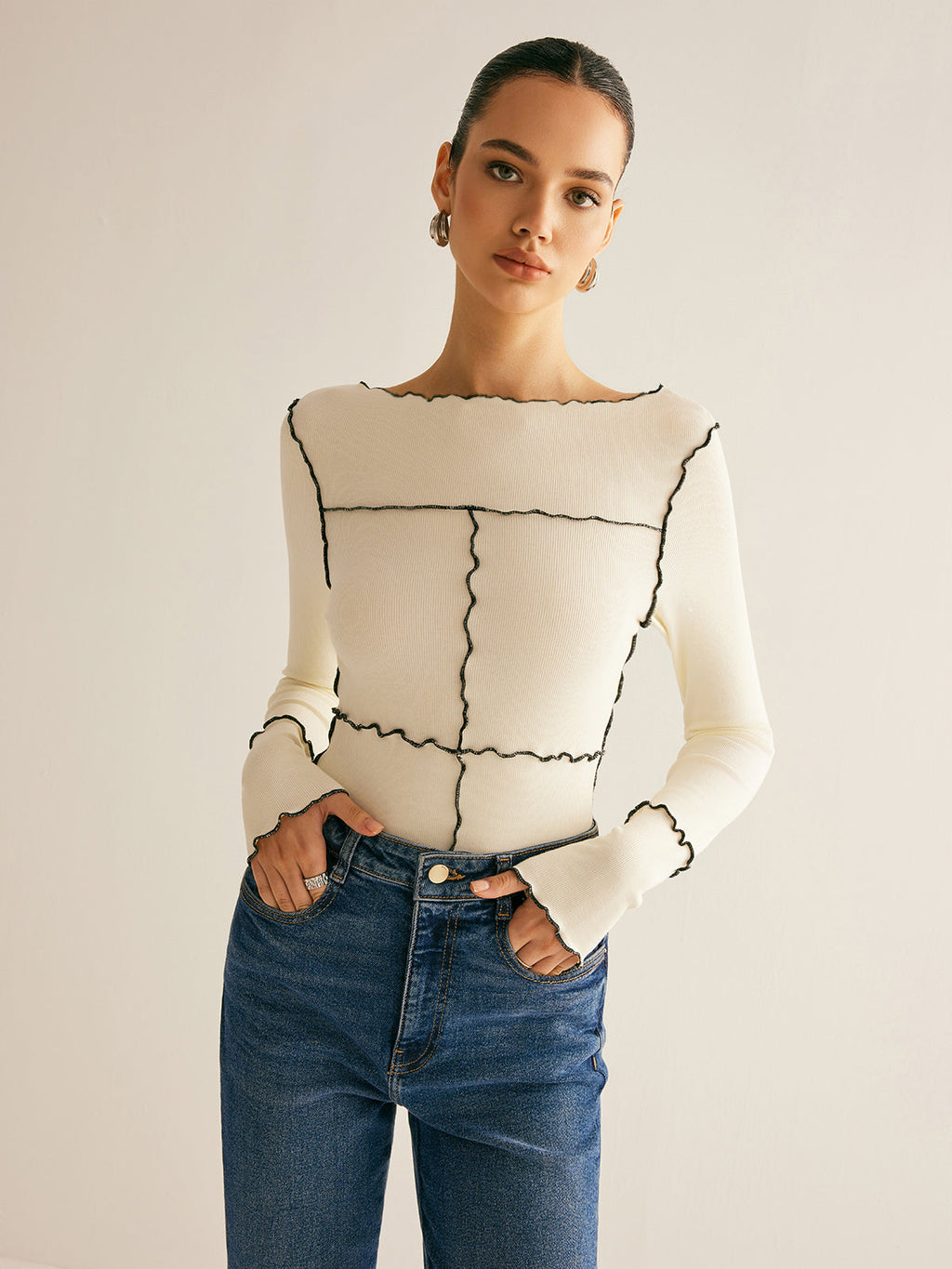 Mariam Long Sleeve Slim T-Shirt