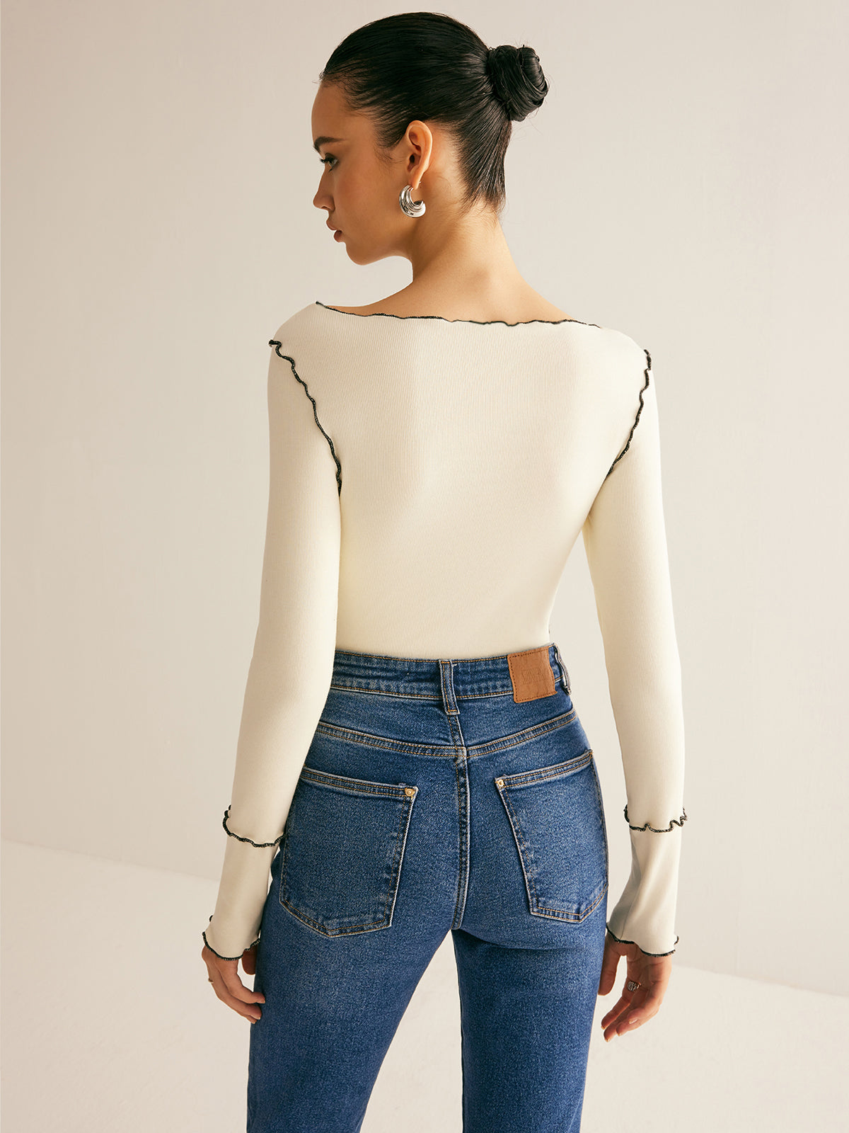 Mariam Long Sleeve Slim T-Shirt