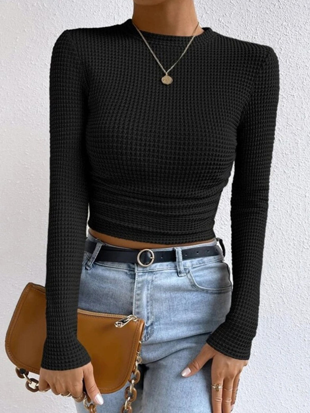 Kelly Stylish Waffle Sweater