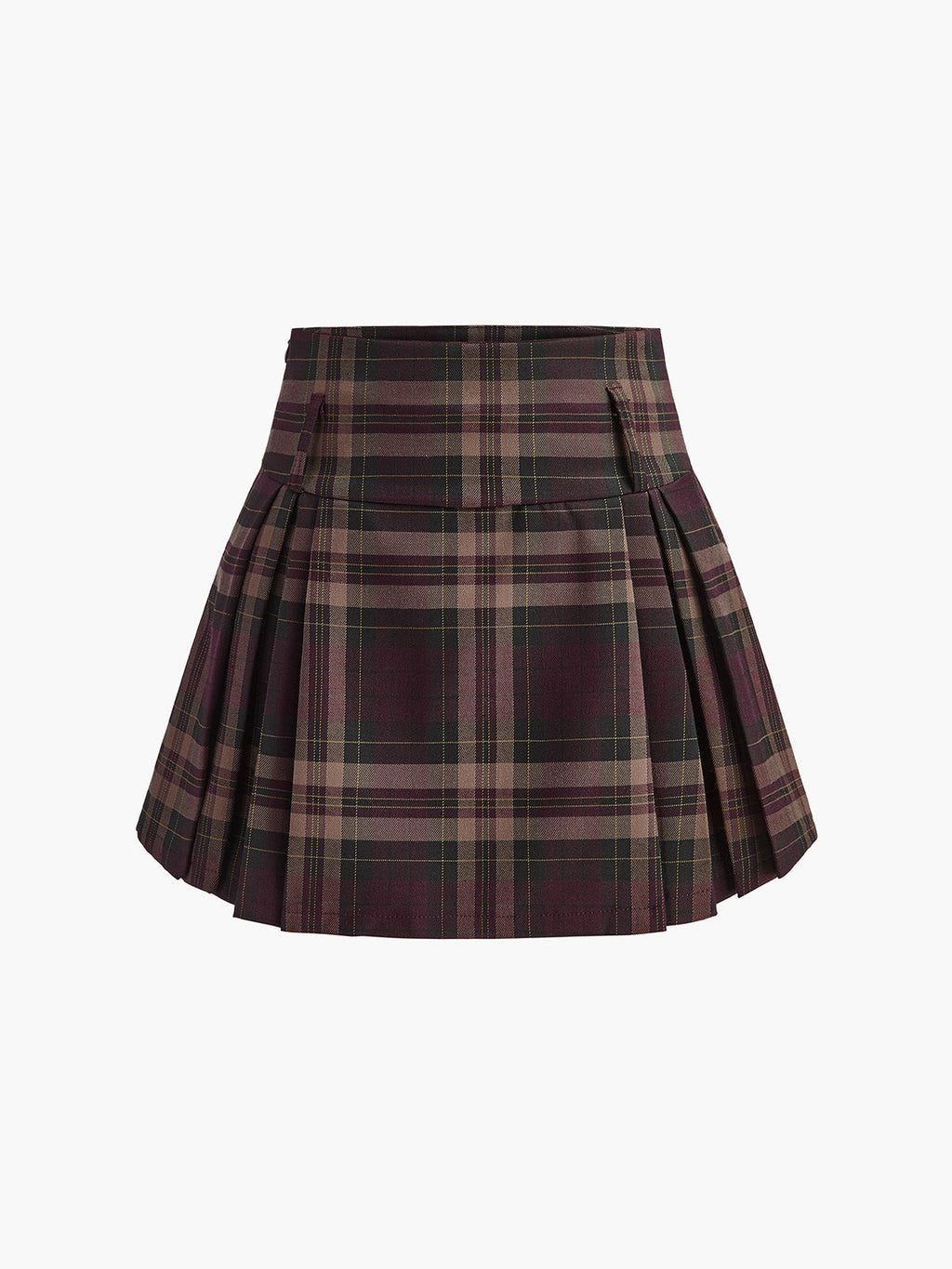 The Checked Chic Zipper Mini Skirt