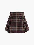 The Checked Chic Zipper Mini Skirt