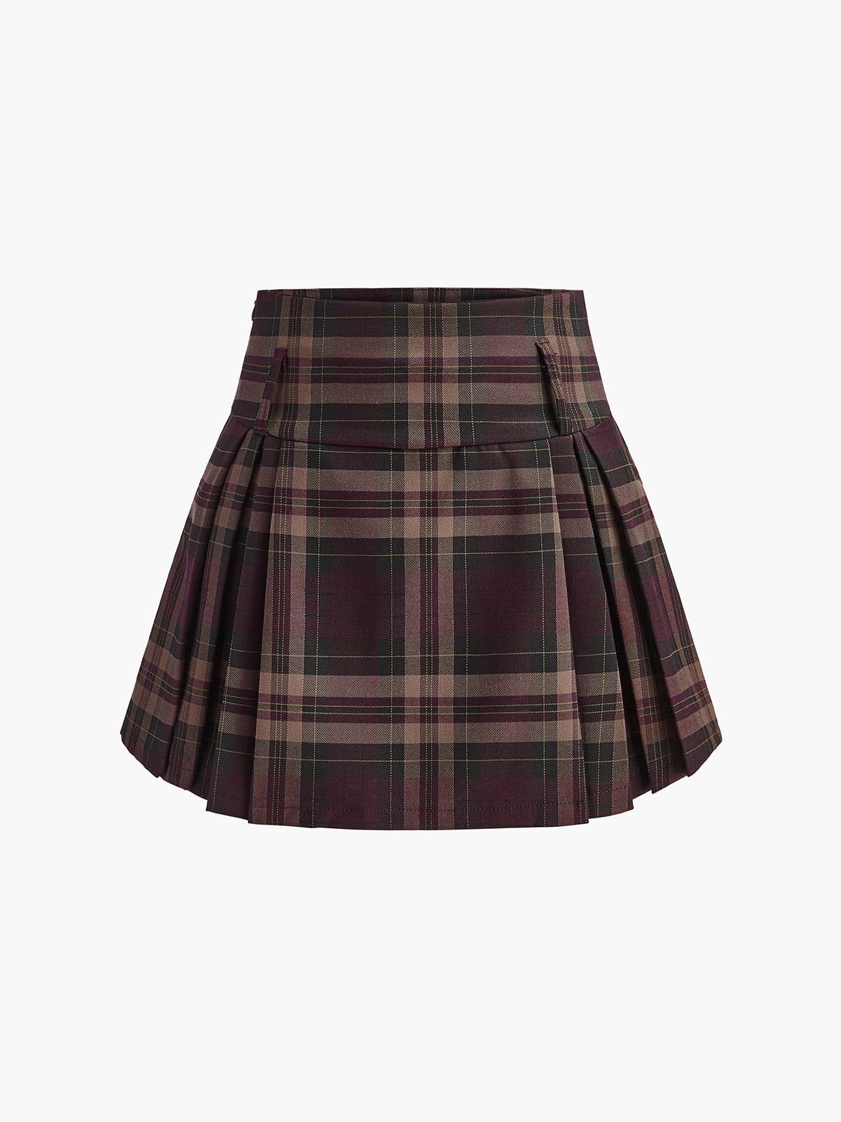 The Checked Chic Zipper Mini Skirt