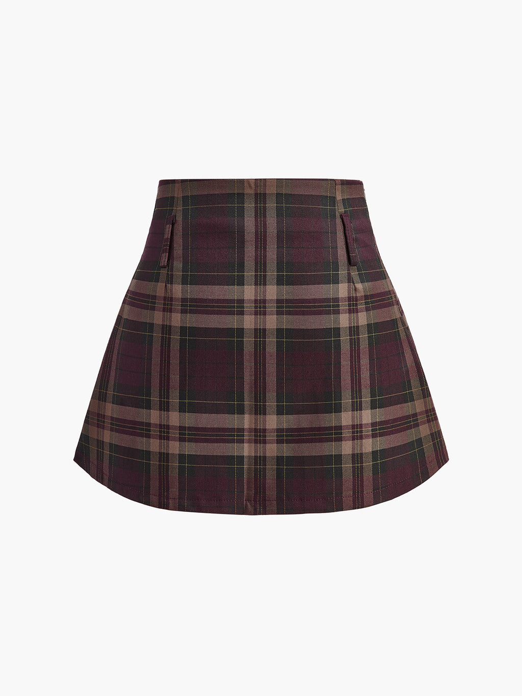 The Checked Chic Zipper Mini Skirt