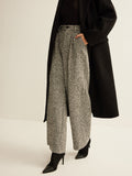 Brooklyn Elegance Wool-Blend Pants