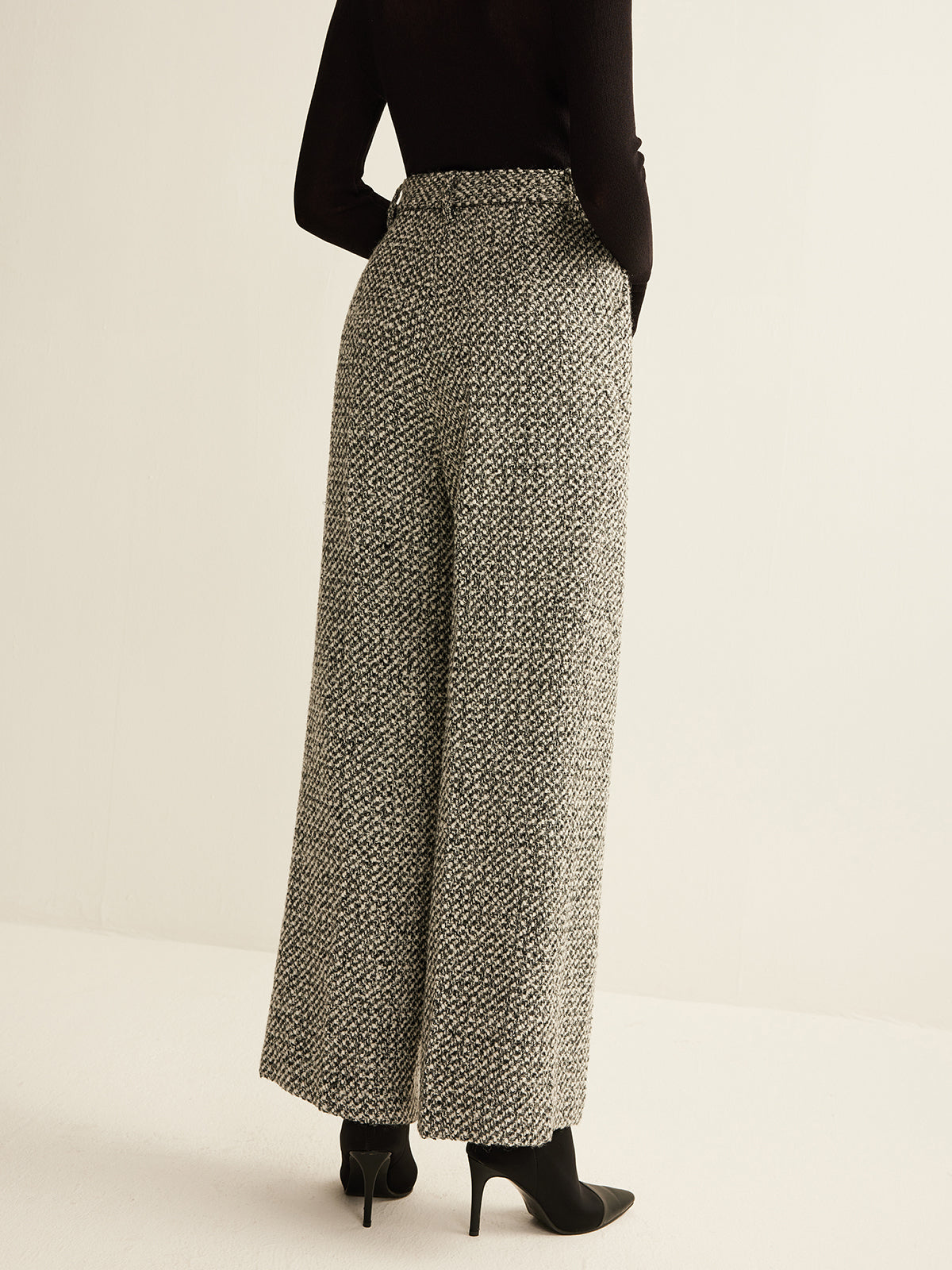 Brooklyn Elegance Wool-Blend Pants