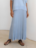 Sunday Edit Pleated Knit Leisure Skirt