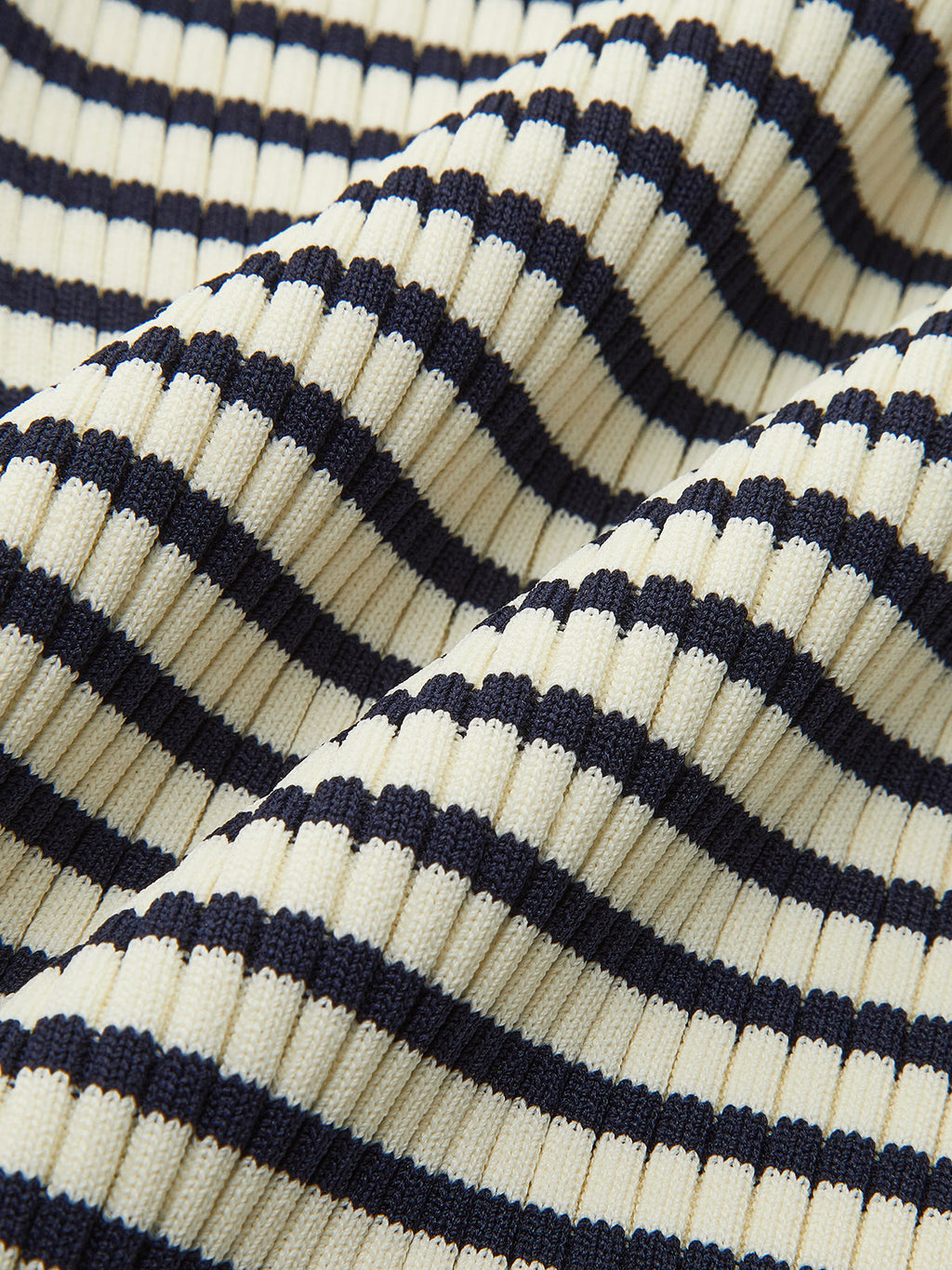 Magic City Striped Ruffle-Sleeve Knit Top