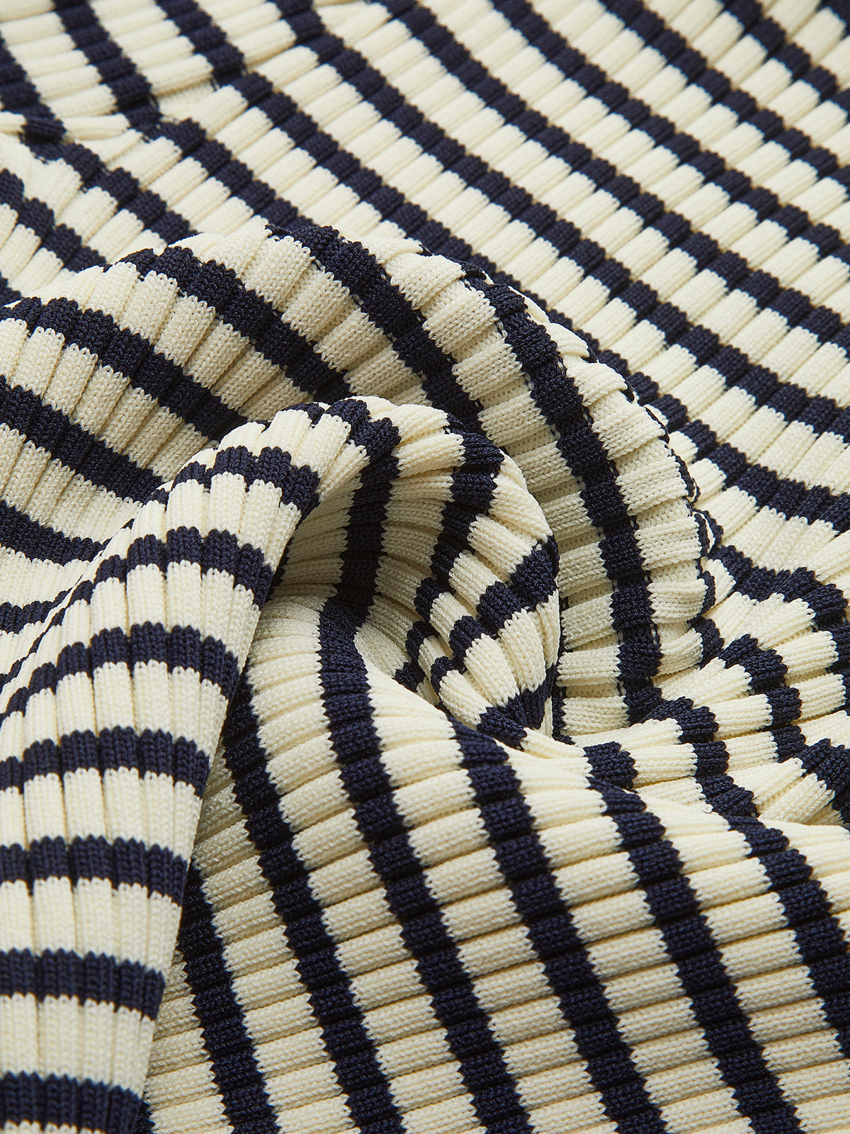Magic City Striped Ruffle-Sleeve Knit Top