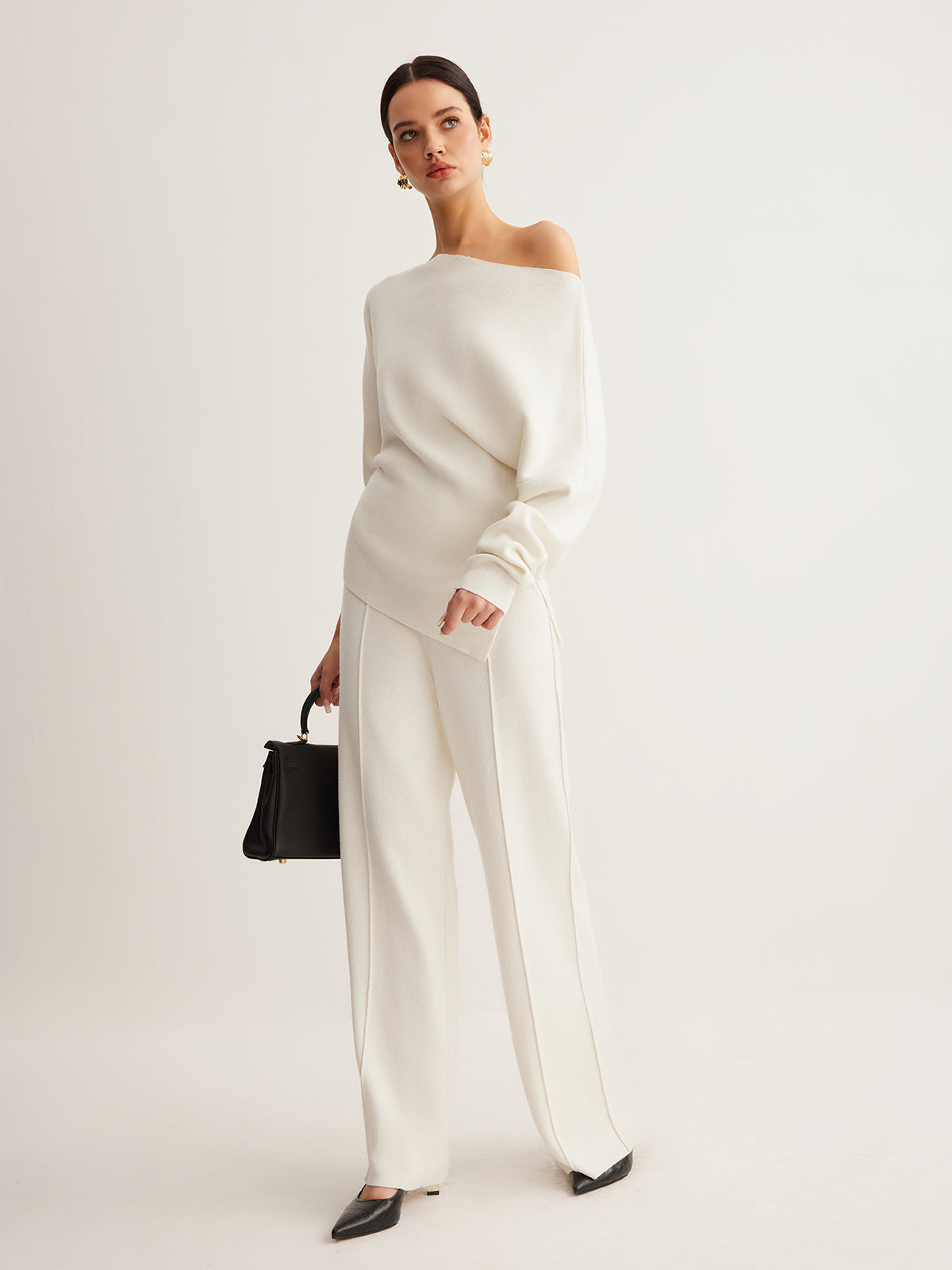 The Tailored Wool-Blend Piping Pants