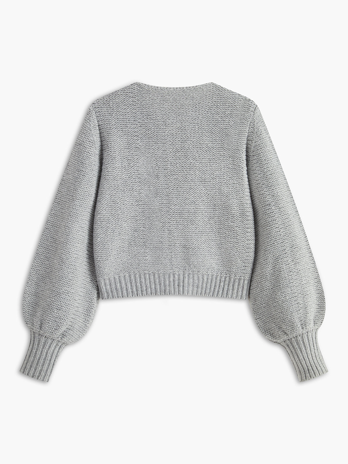 Pretty Bow Crew Neck Knit Top