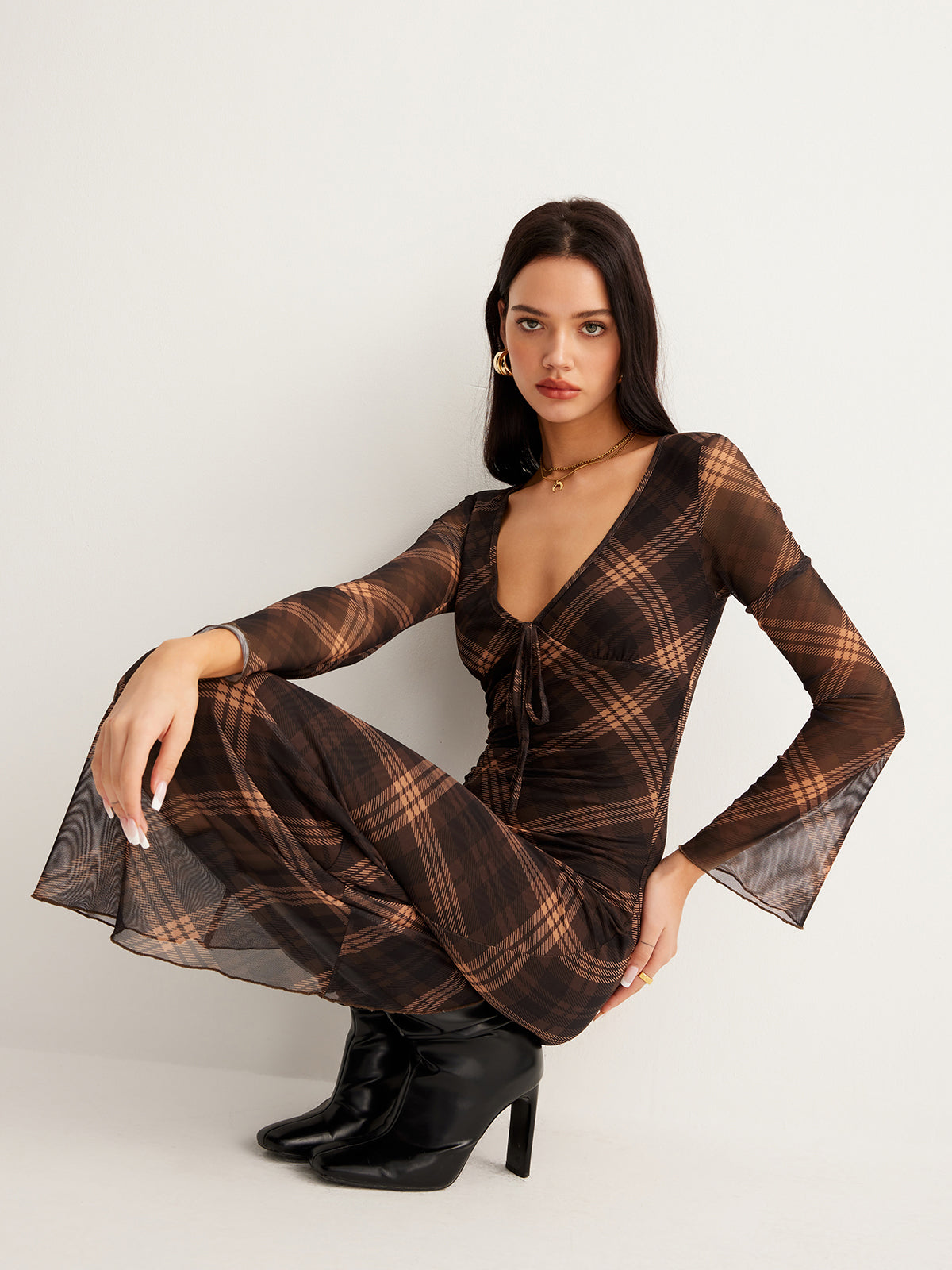Her Days Stylish Mesh Dress
