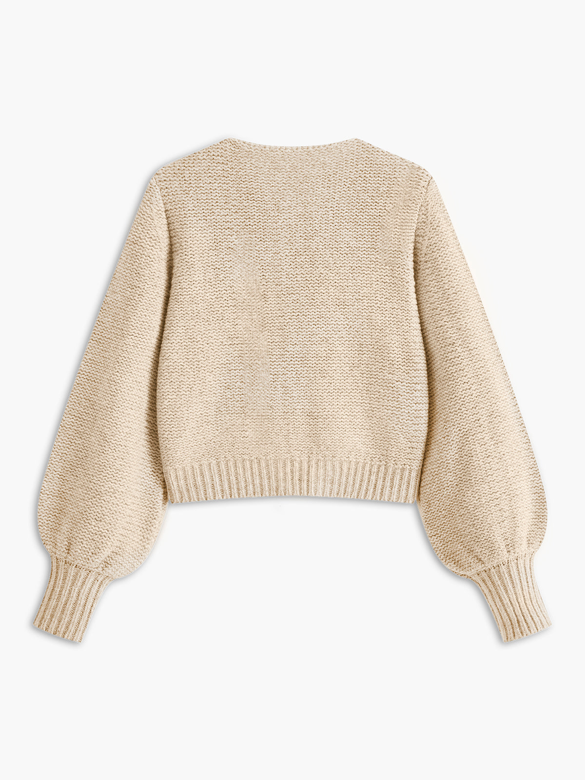 Pretty Bow Crew Neck Knit Top