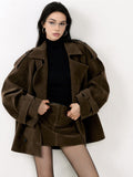 Dusk Lapel Loose Velvet Jacket