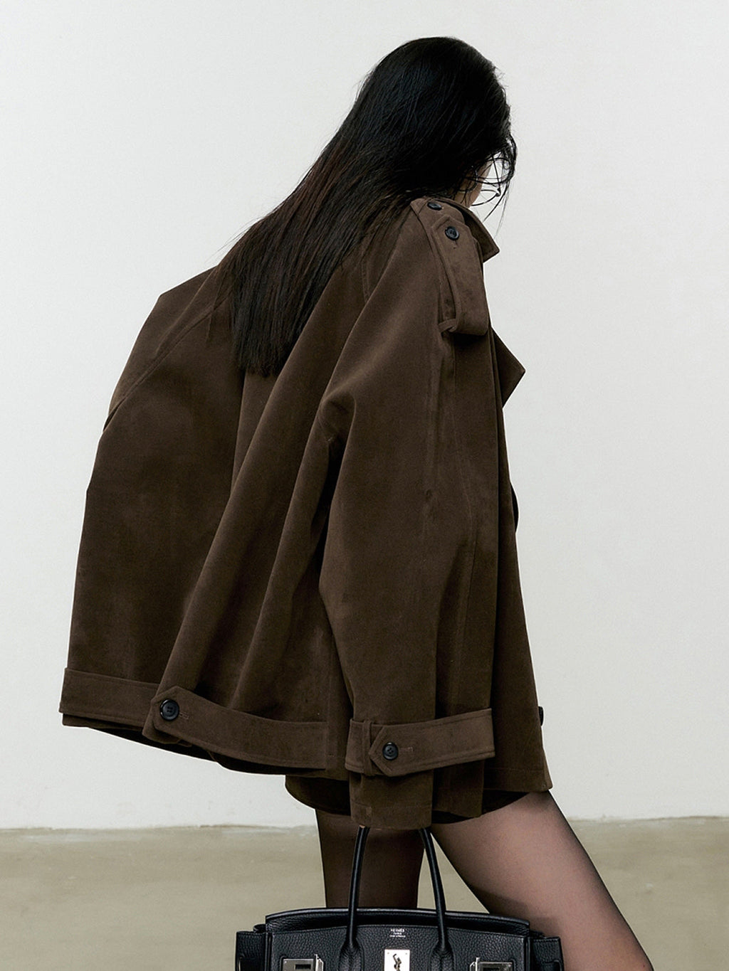 Dusk Lapel Loose Velvet Jacket