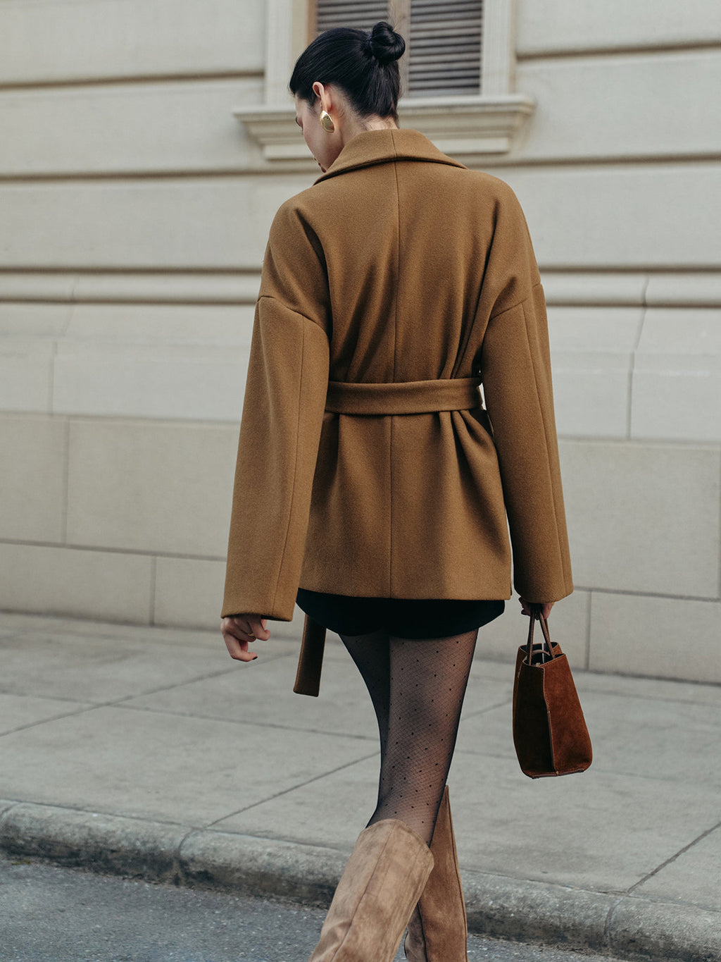 Ranger Utility Belted Tweed Coat