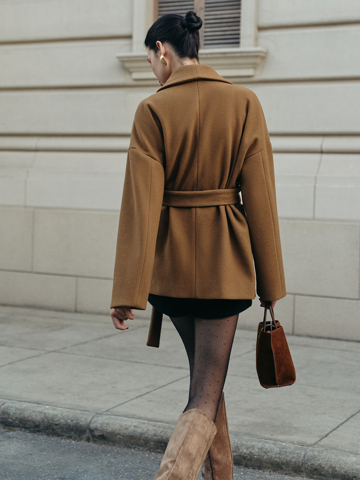 Ranger Utility Belted Tweed Coat