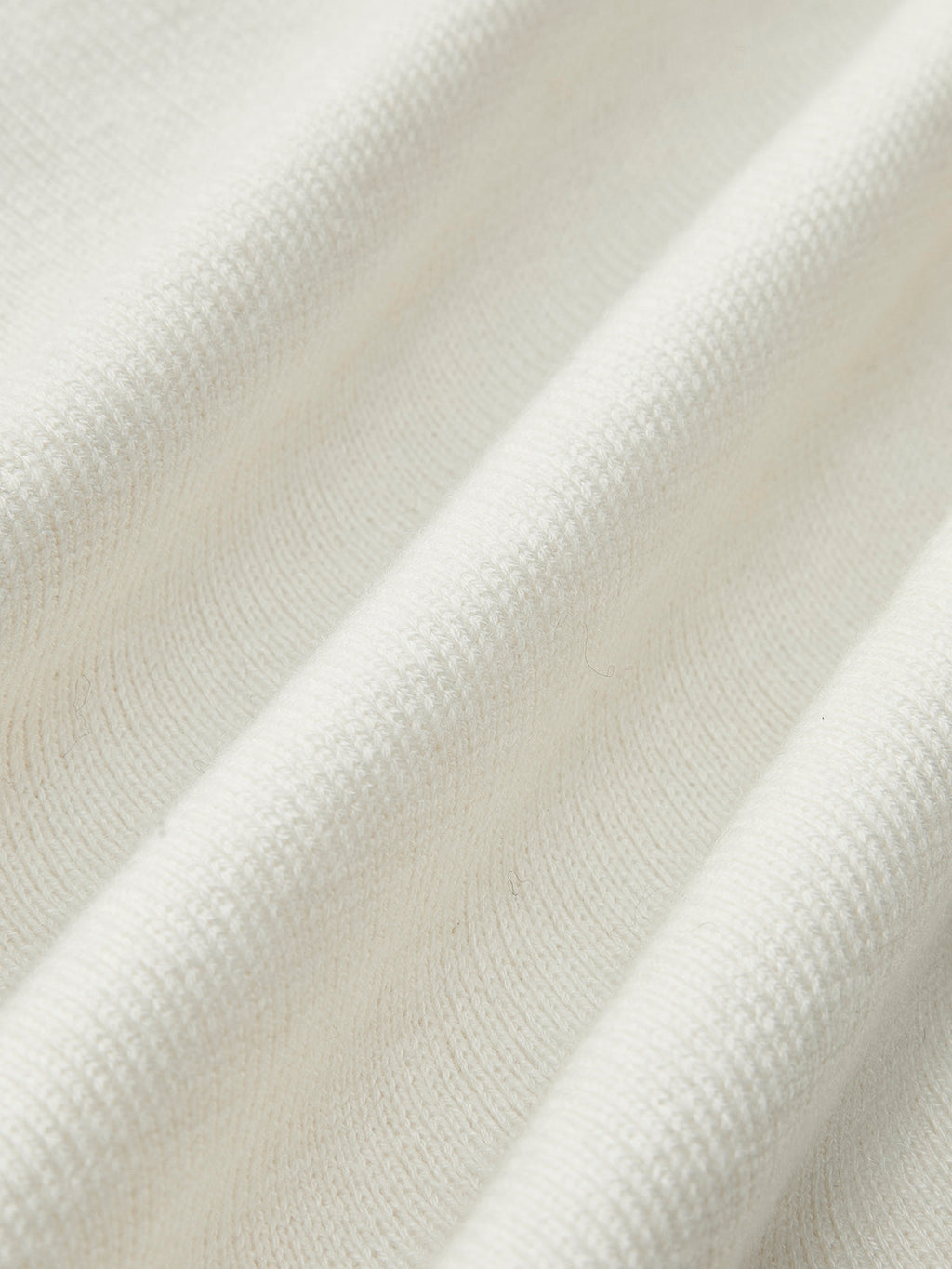 Draped Wool-Blend Neck Knit Top