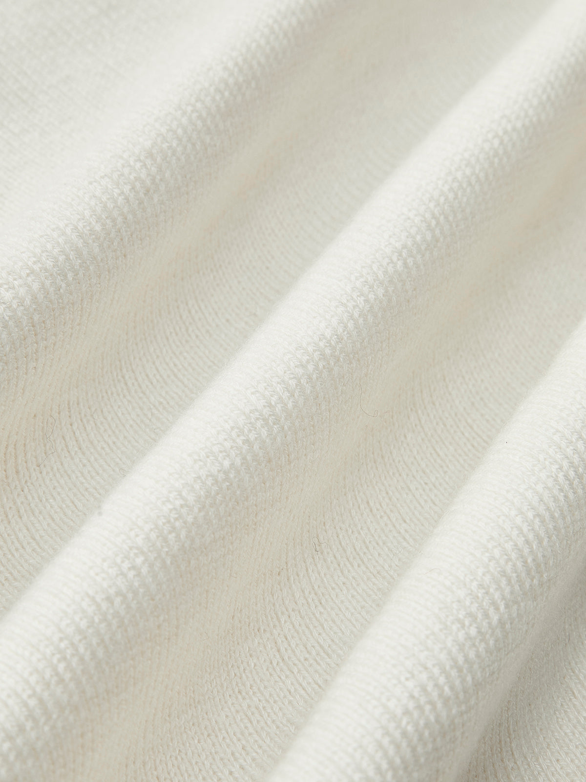 Draped Wool-Blend Neck Knit Top