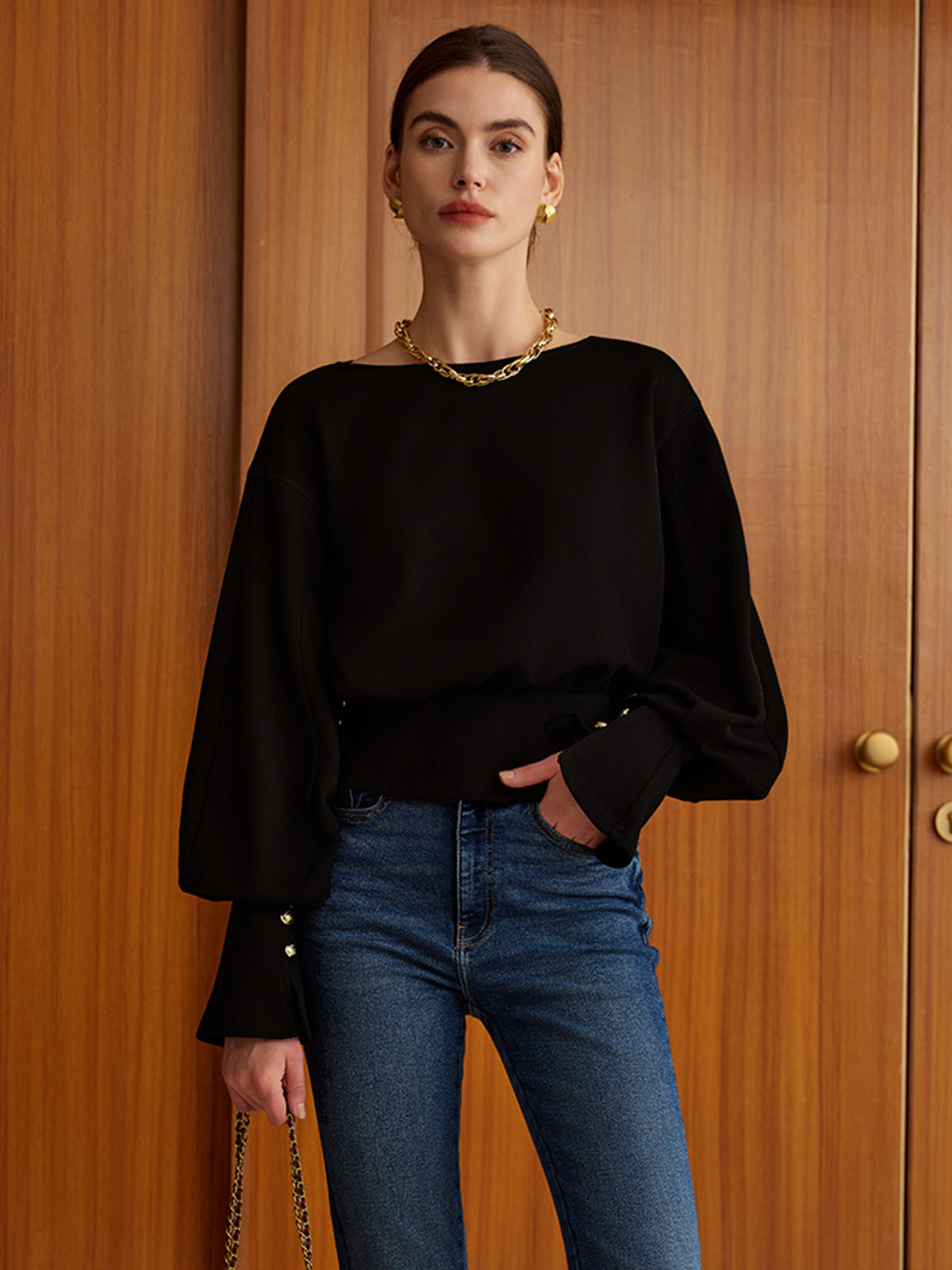 Cyprus Stylish Bell Sleeve Sweatshirt