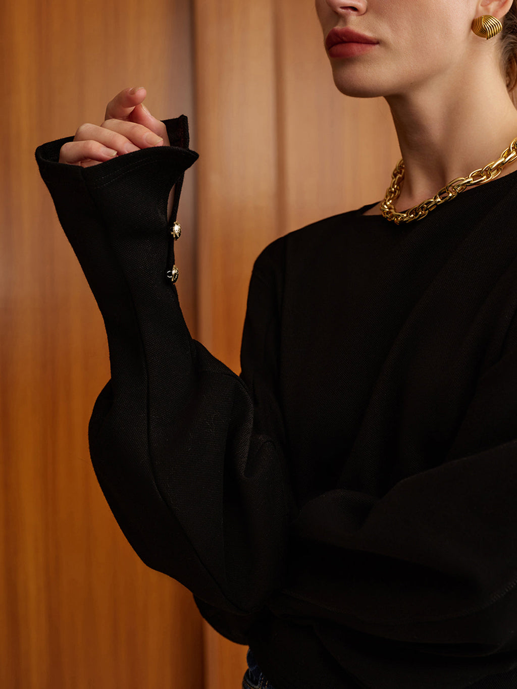 Cyprus Stylish Bell Sleeve Sweatshirt
