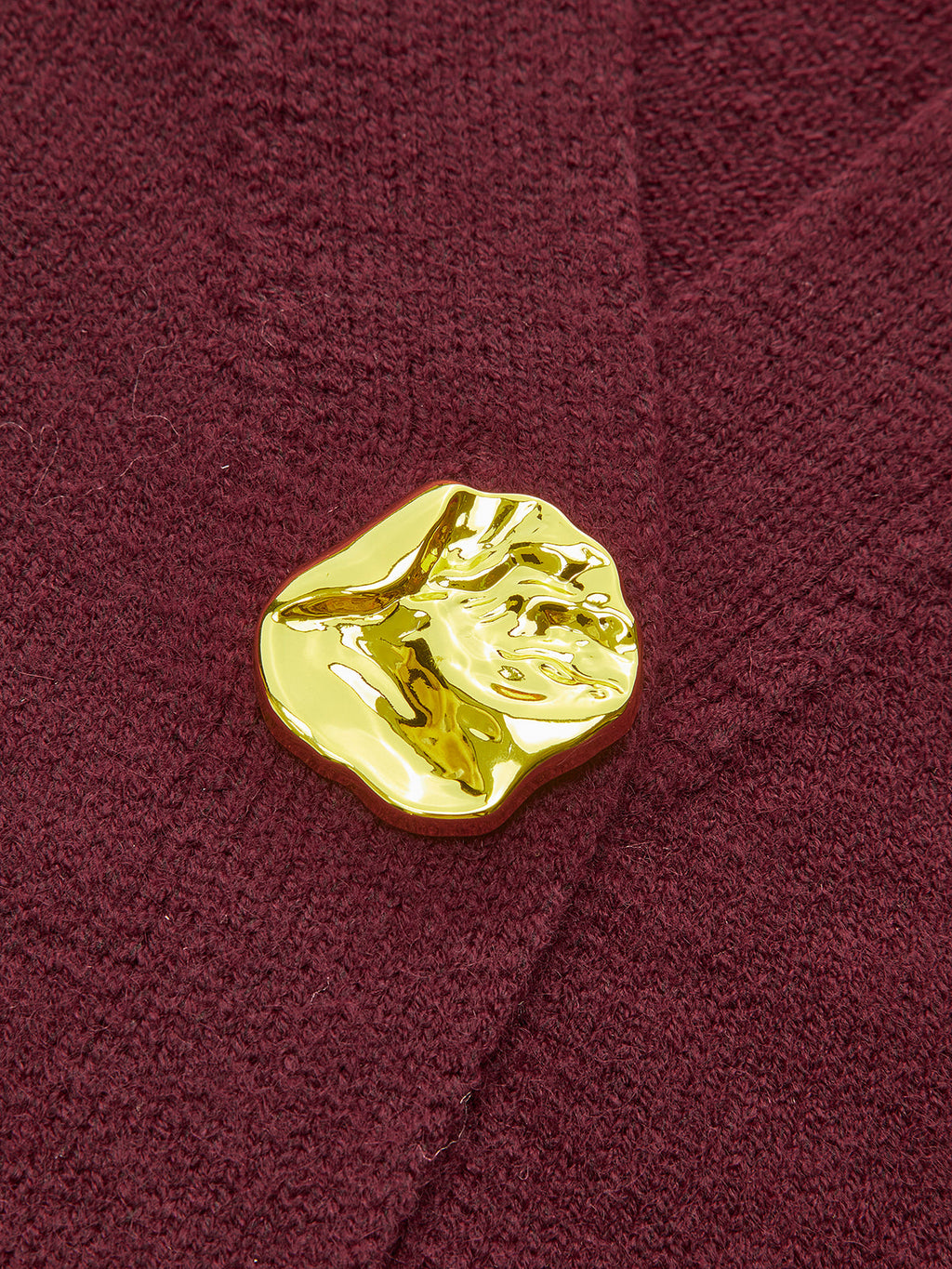 Gilded Touch Metal Button Short Cardigan