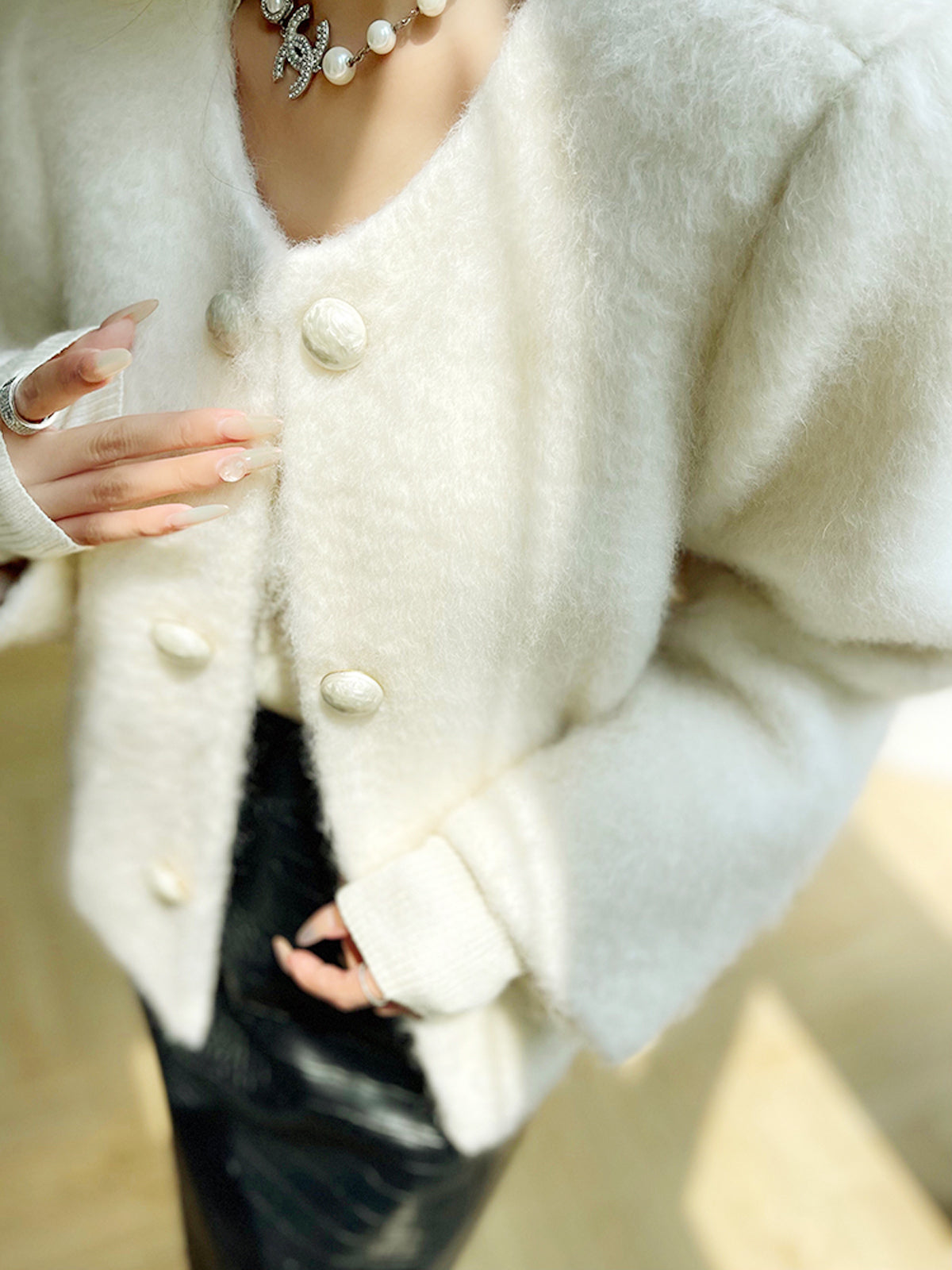 Yeti Snug Fuzzy Short Wool Coat