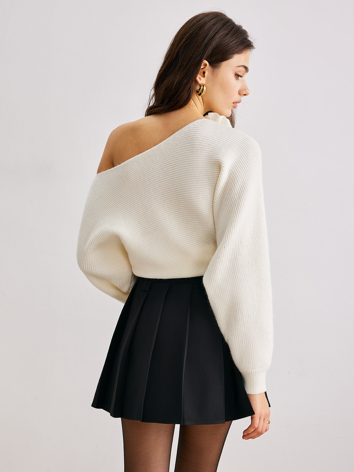 Clean Slate Pleated Mini Skirt