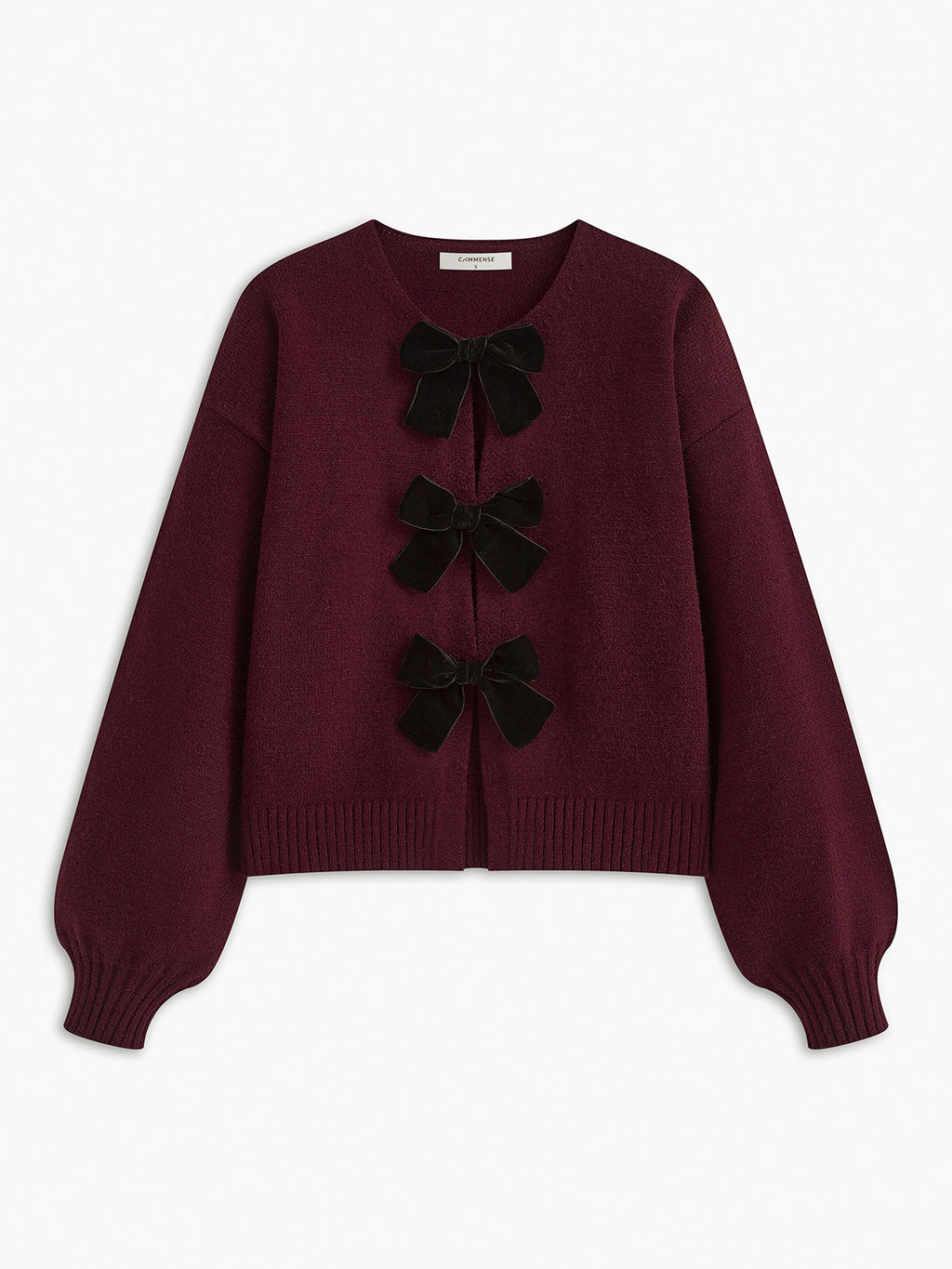 Love City Velvet-Bow Sweater