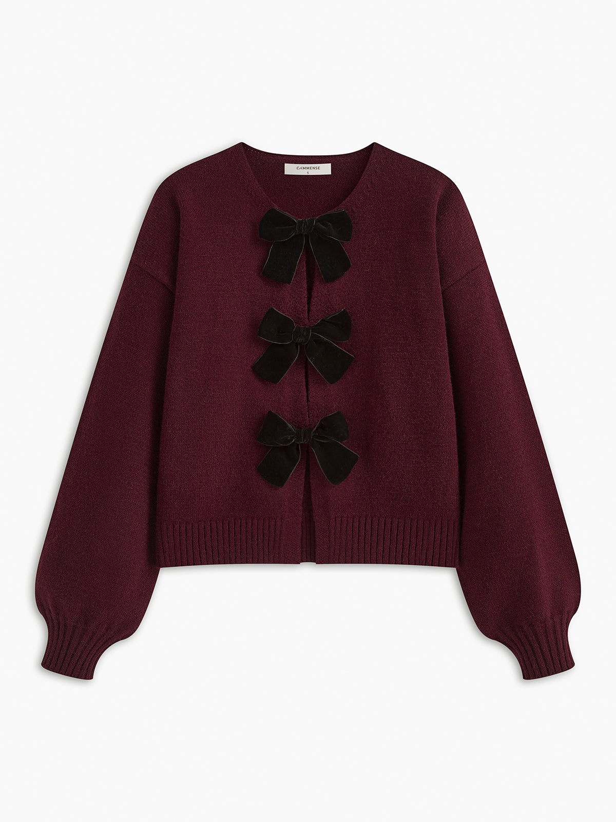 Love City Velvet-Bow Sweater