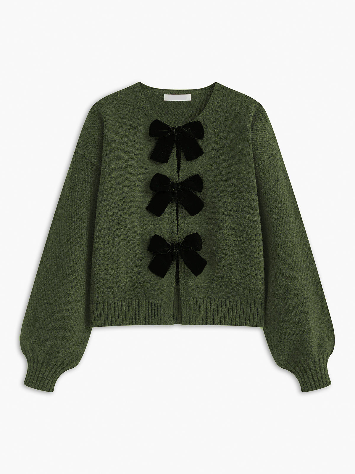 Love City Velvet-Bow Sweater
