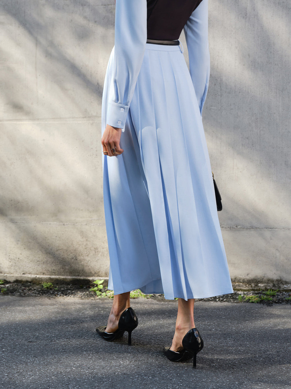 Less Is More Comfort Pleated Skirt
