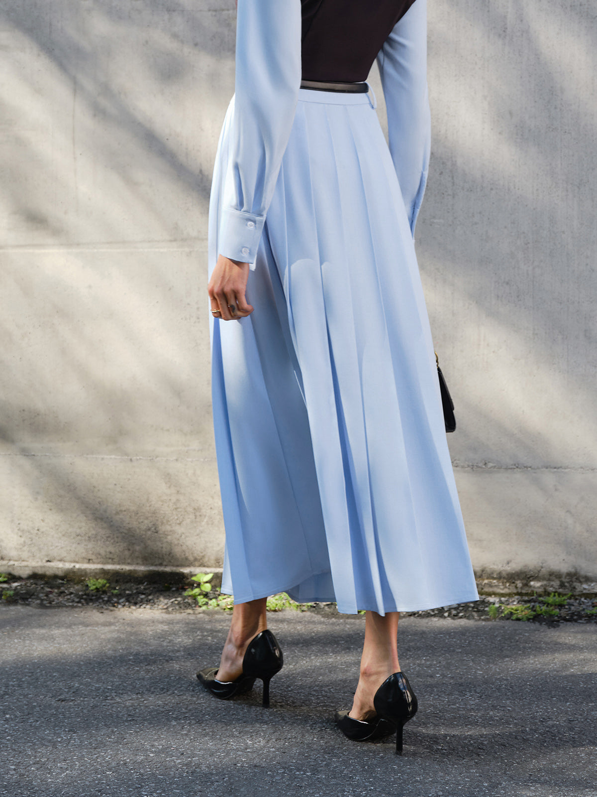 Less Is More Comfort Pleated Skirt