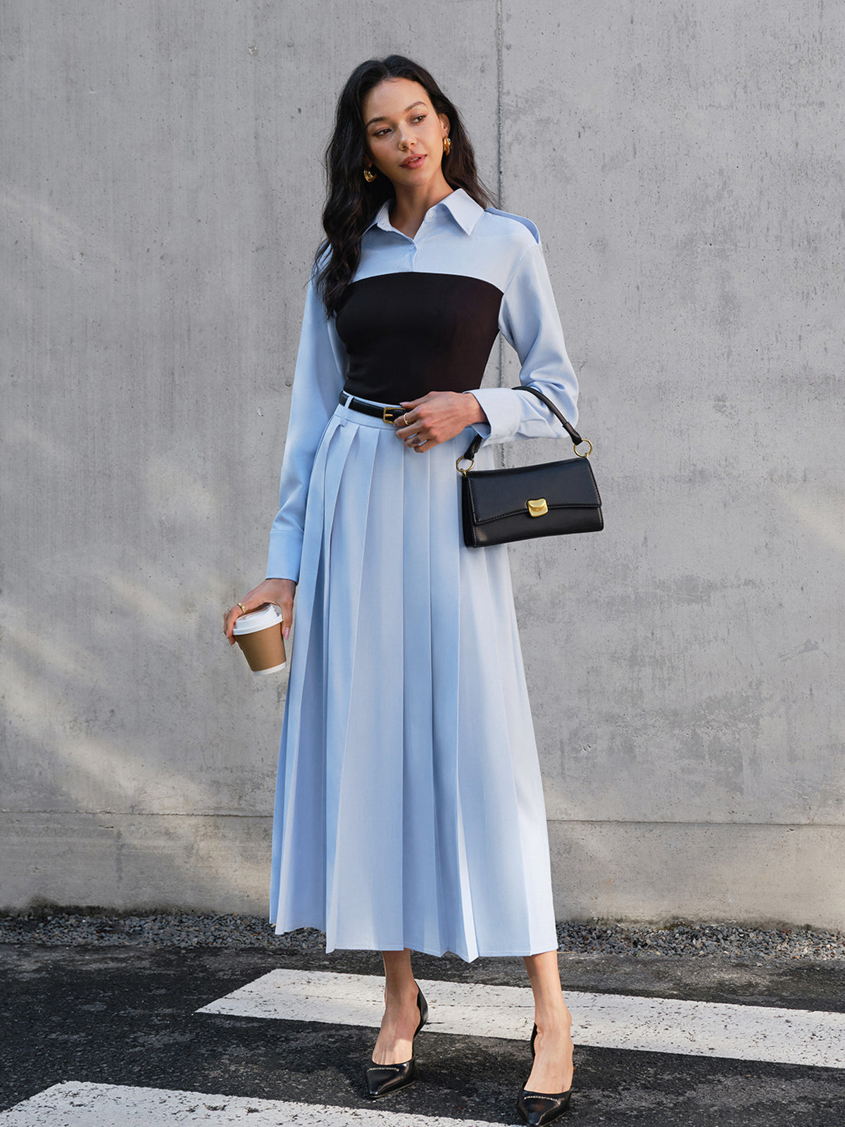 Less Is More Comfort Pleated Skirt