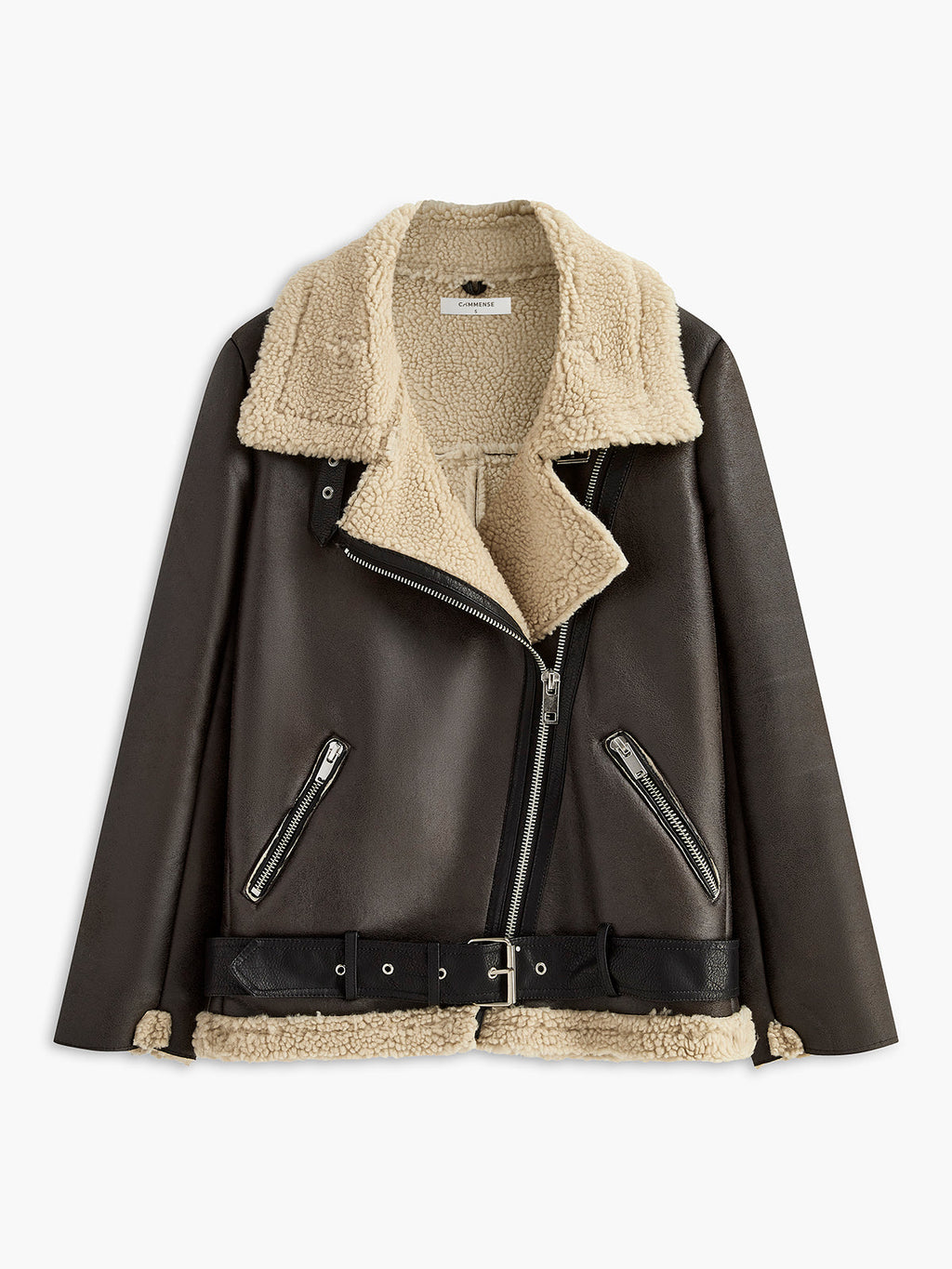 Cozy Up Zipper Belted Elegant Soft Fleece Jacket