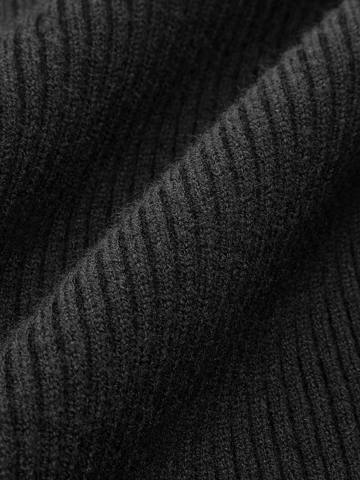 Sleek Fit Turtleneck Slim Knit Top