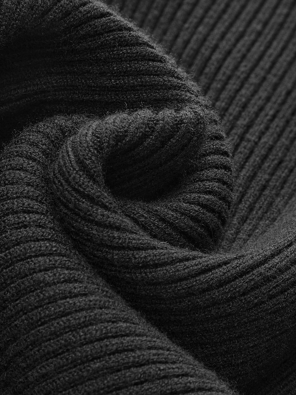 Sleek Fit Turtleneck Slim Knit Top