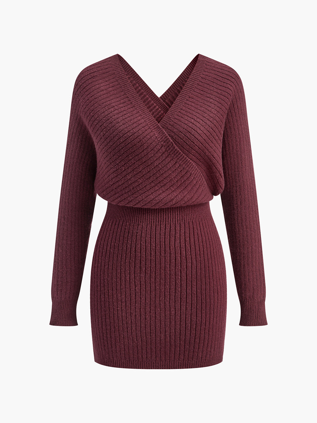 Cinched Criss Cross Sweater Dress