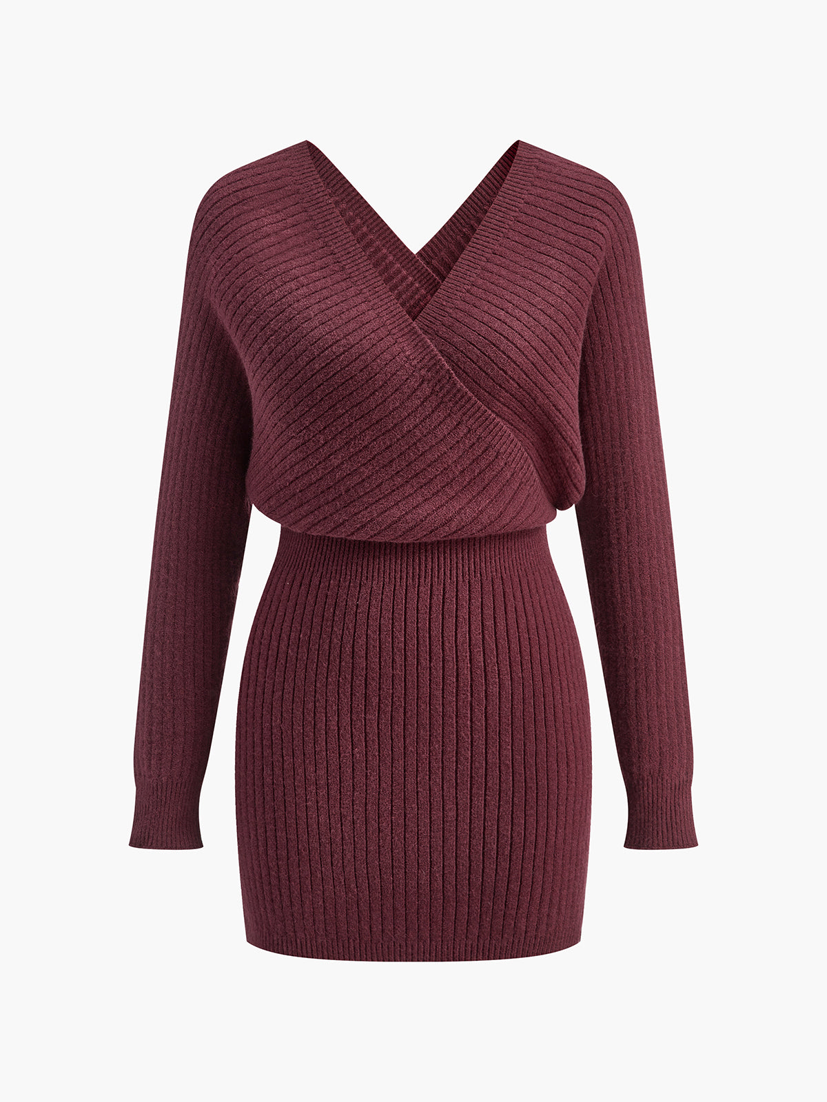 Cinched Criss Cross Sweater Dress