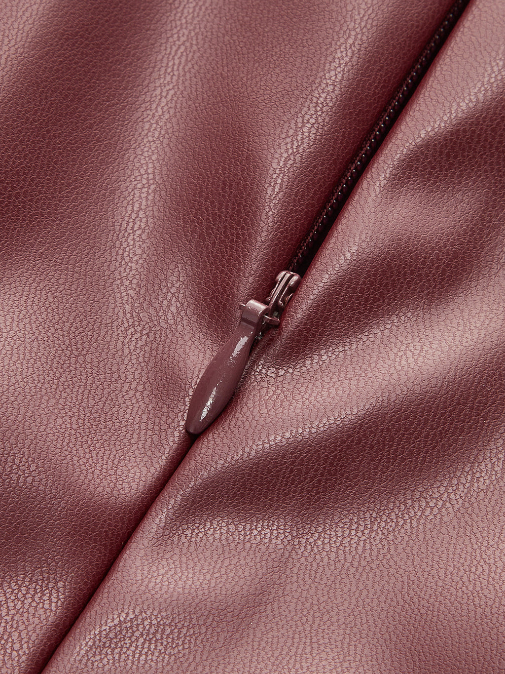 Sleek & Cinched Mock Neck Faux Leather Tank Top