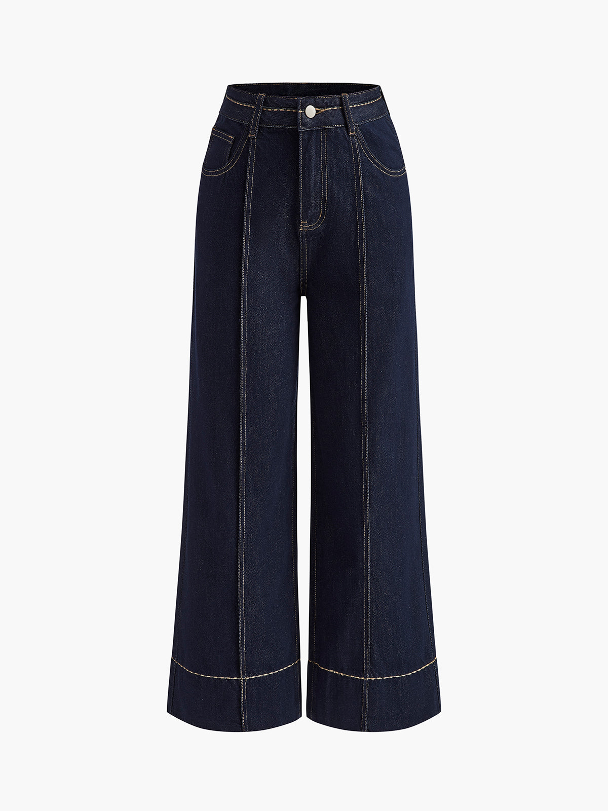 Easy Chic Wide-Leg Denim Jeans