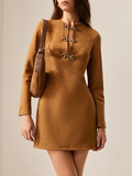 Her Moment Suede Short Dress