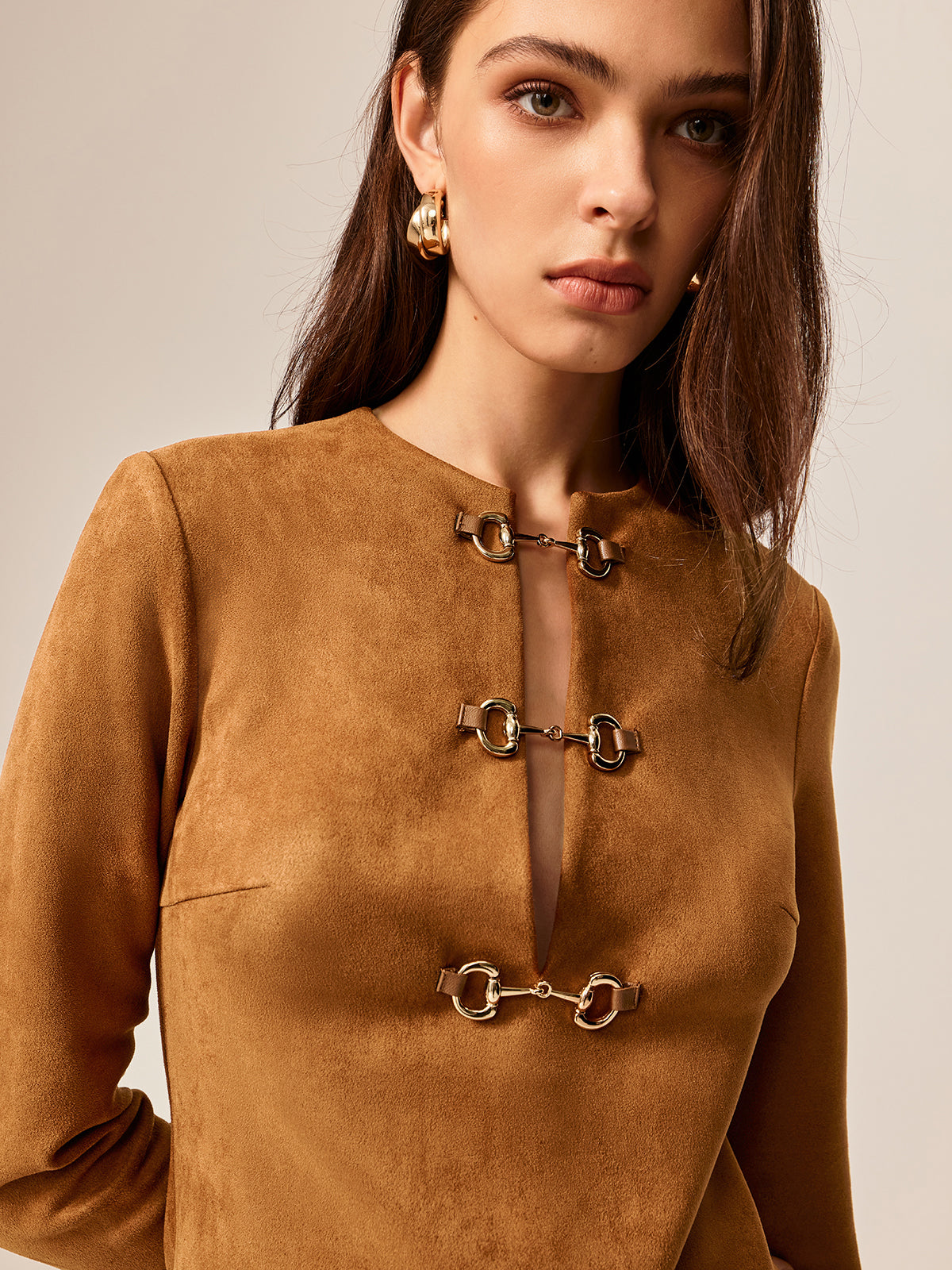 Her Moment Suede Short Dress