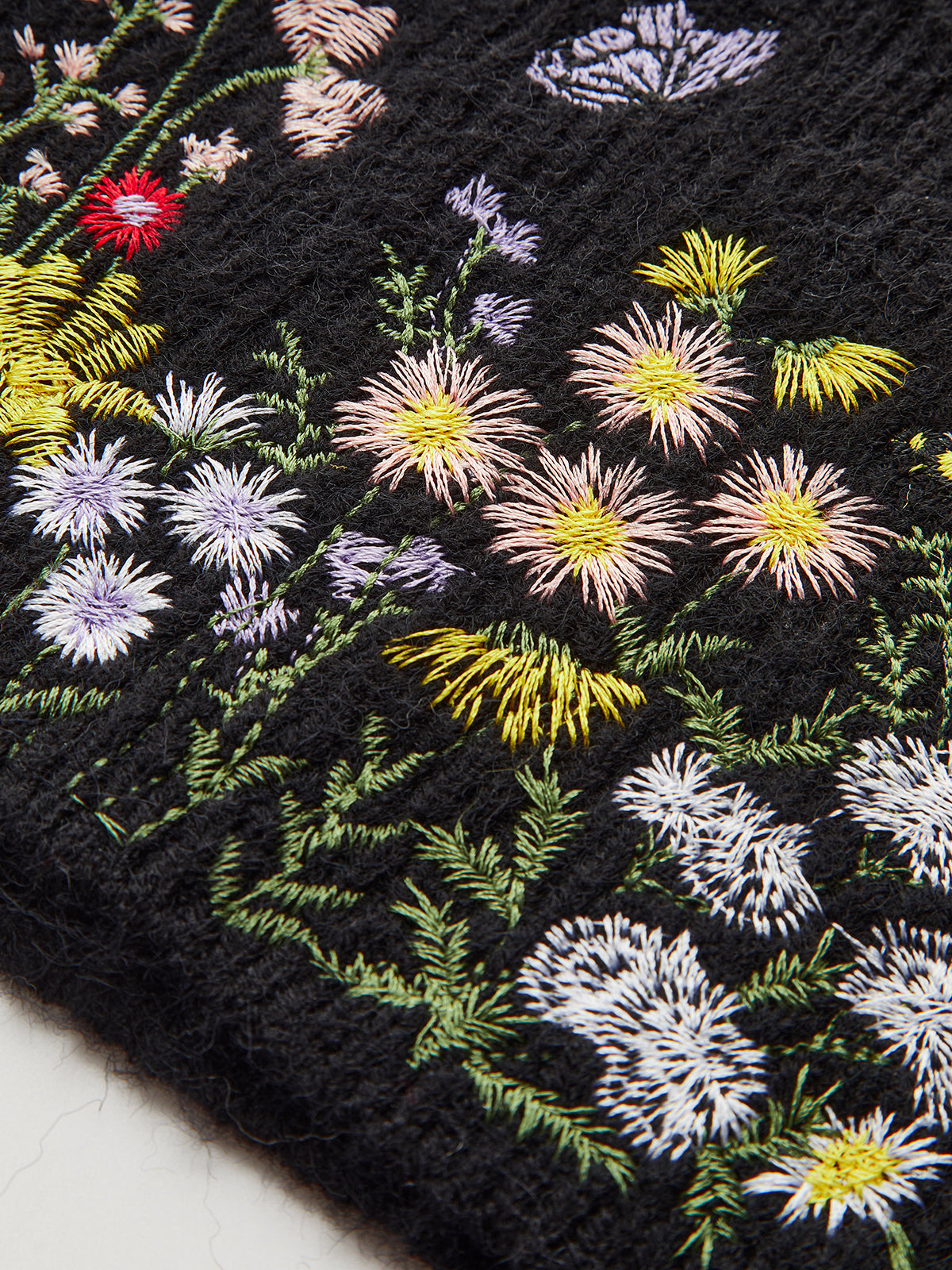 Garden Party Embroidery Floral Sweater Vest