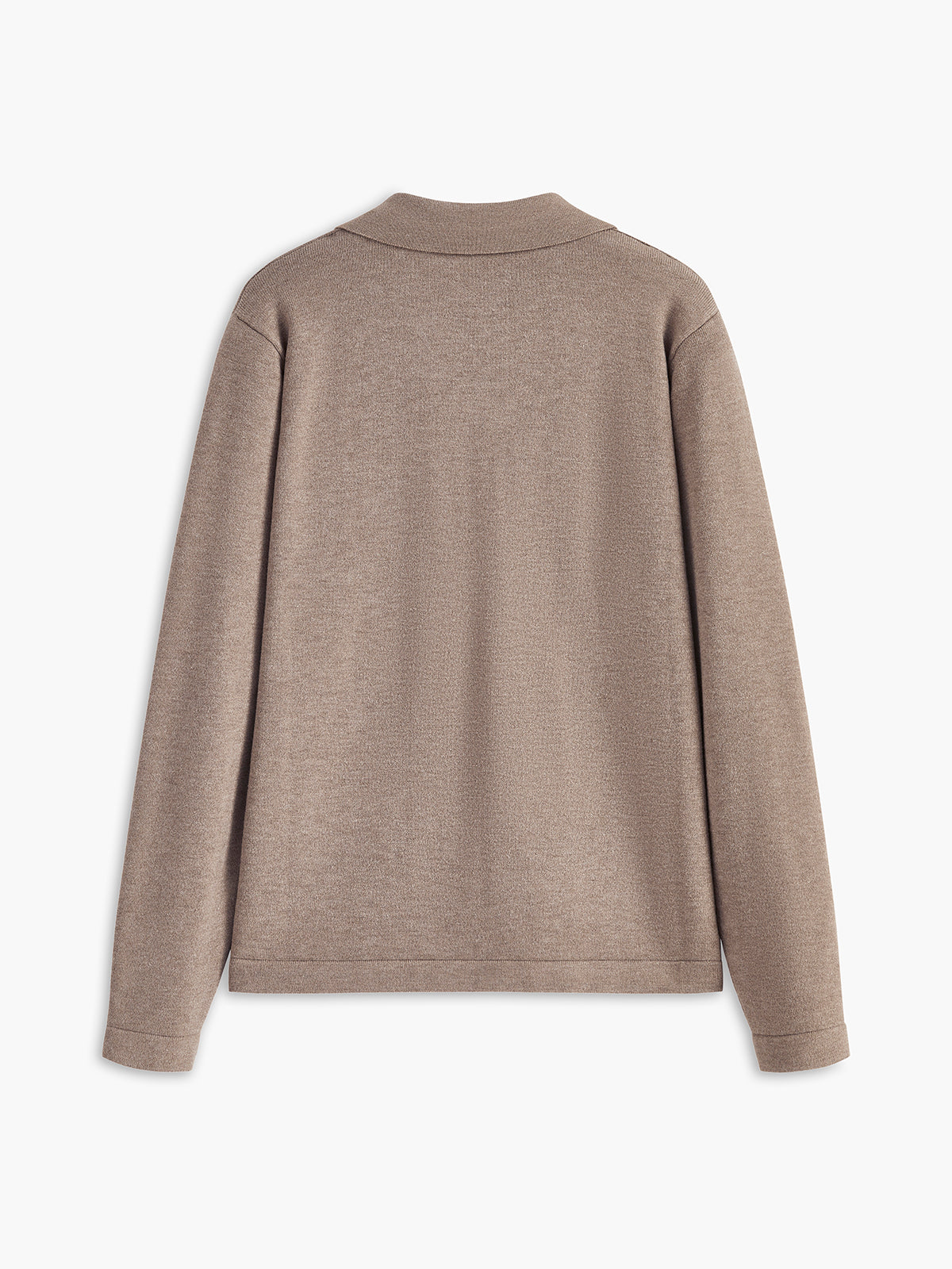 Tiered Touch Collared Pullover Sweater